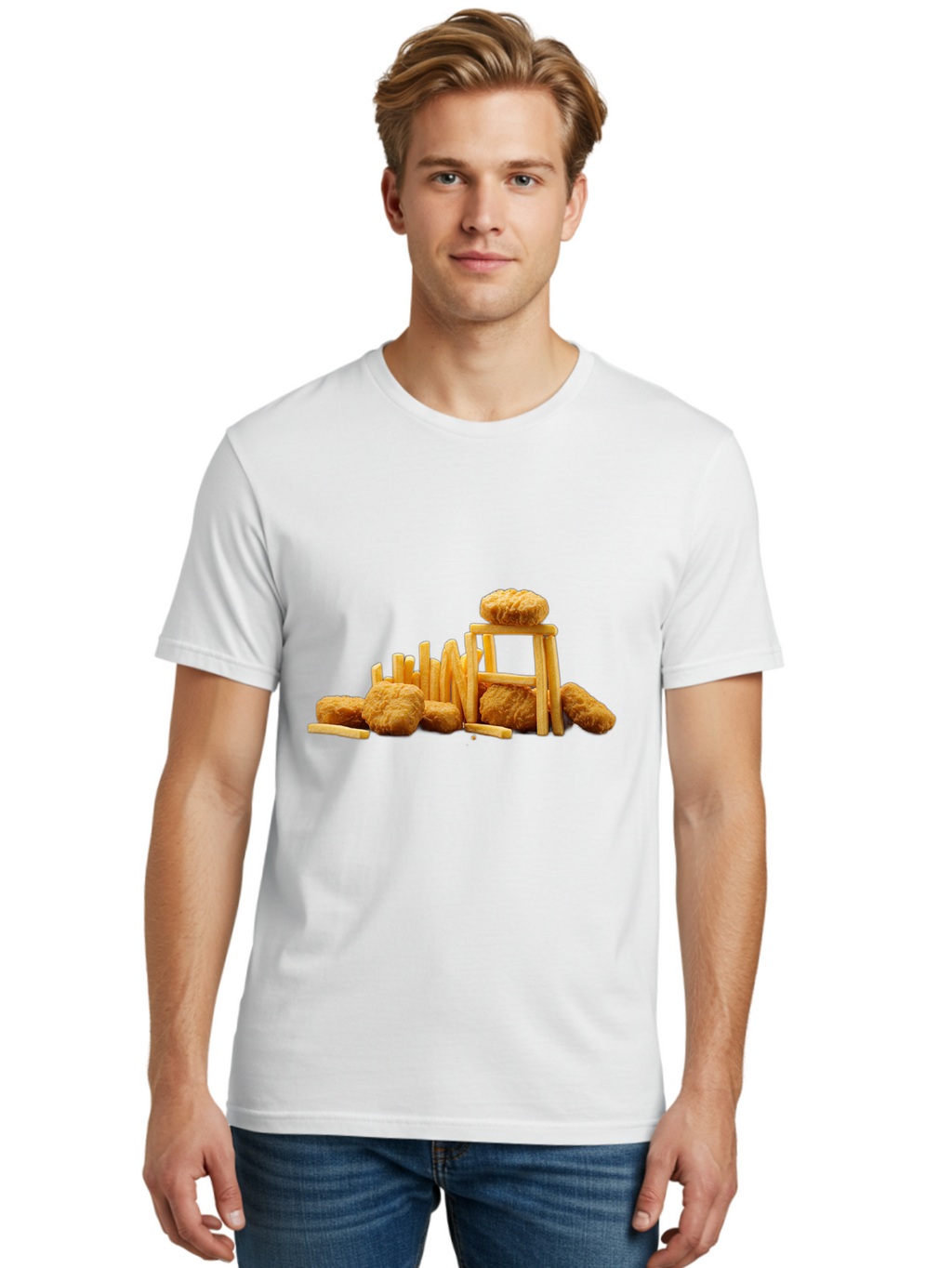 Burger-And-Fries Men'S Graphic Tee, 100% Cotton, Comfortable Casual Summer Wear, Machine Washable, Vintage Camera, Old Camera, Antique Camera, Black Camera, Classic Photography, Photography Equipment, Nostalgic Device, Film Camera, Camera Art Bak150