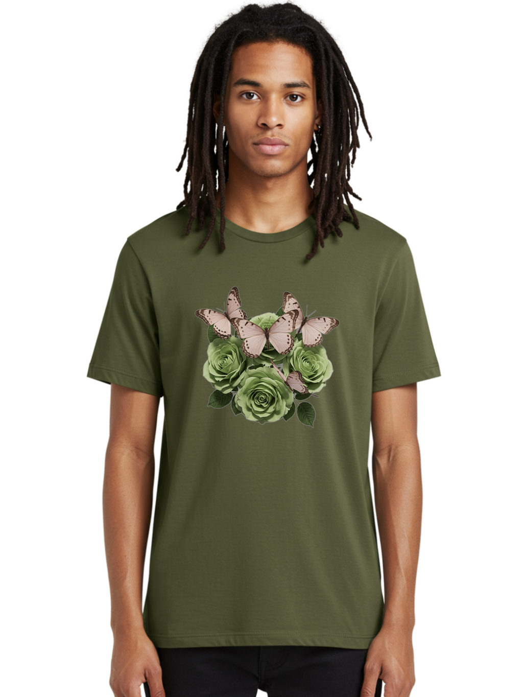 Butterflies-And-Roses Men'S Graphic Tee, 100% Cotton, Comfortable Casual Summer Wear, Machine Washable, Vintage Camera, Old Camera, Antique Camera, Black Camera, Classic Photography, Photography Equipment, Nostalgic Device, Film Camera, Bak153