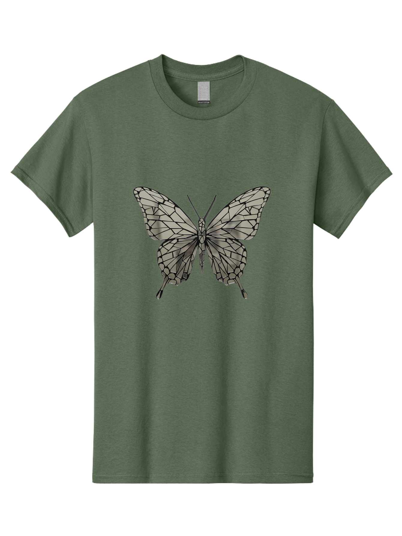 Butterfly-1 Men'S Graphic Tee, 100% Cotton, Comfortable Casual Summer Wear, Machine Washable, Vintage Camera, Old Camera, Antique Camera, Black Camera, Classic Photography, Photography Equipment, Nostalgic Device, Film Camera, Camera Art Bak154