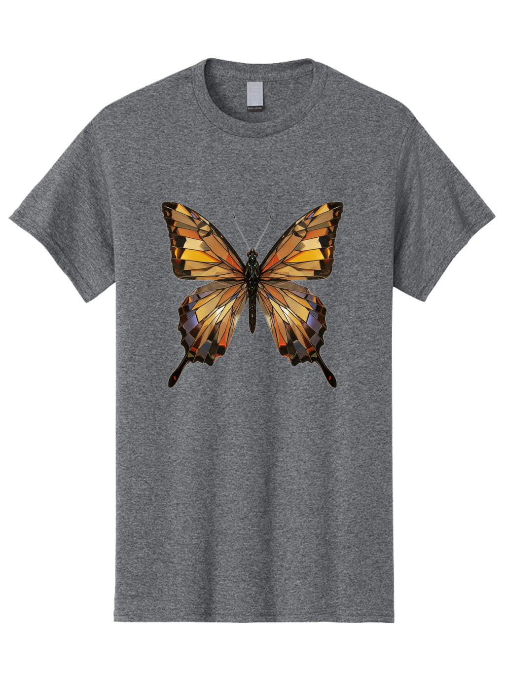 Butterfly-2 Men'S Graphic Tee, 100% Cotton, Comfortable Casual Summer Wear, Machine Washable, Vintage Camera, Old Camera, Antique Camera, Black Camera, Classic Photography, Photography Equipment, Nostalgic Device, Film Camera, Camera Art Bak155