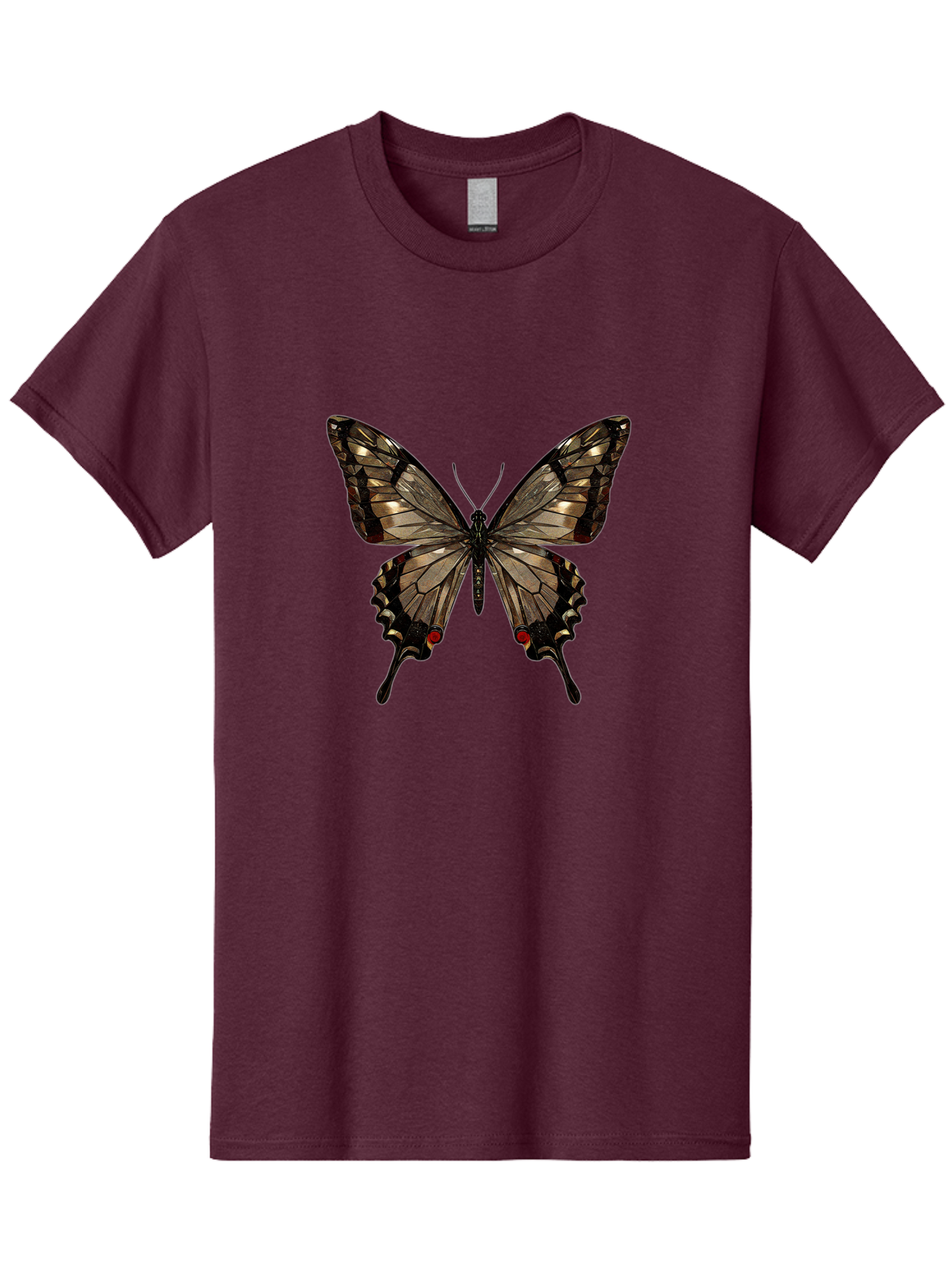 Butterfly-5 Men'S Graphic Tee, 100% Cotton, Comfortable Casual Summer Wear, Machine Washable, Vintage Camera, Old Camera, Antique Camera, Black Camera, Classic Photography, Photography Equipment, Nostalgic Device, Film Camera, Camera Art Bak158