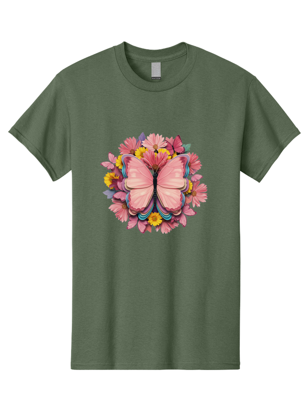 Butterfly-And-Flowers Men'S Graphic Tee, 100% Cotton, Comfortable Casual Summer Wear, Machine Washable, Vintage Camera, Old Camera, Antique Camera, Black Camera, Classic Photography, Photography Equipment, Nostalgic Device, Film Camera, Bak159