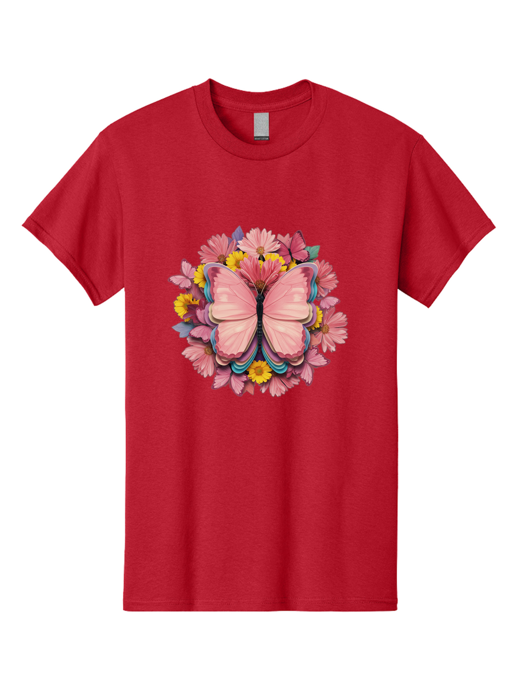 Butterfly-And-Flowers Men'S Graphic Tee, 100% Cotton, Comfortable Casual Summer Wear, Machine Washable, Vintage Camera, Old Camera, Antique Camera, Black Camera, Classic Photography, Photography Equipment, Nostalgic Device, Film Camera, Bak159