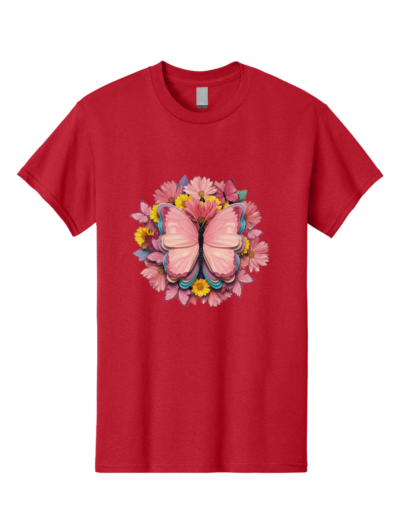 Butterfly-And-Flowers Men'S Graphic Tee, 100% Cotton, Comfortable Casual Summer Wear, Machine Washable, Vintage Camera, Old Camera, Antique Camera, Black Camera, Classic Photography, Photography Equipment, Nostalgic Device, Film Camera, Bak159