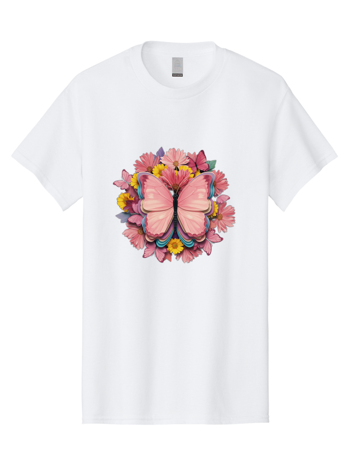 Butterfly-And-Flowers Men'S Graphic Tee, 100% Cotton, Comfortable Casual Summer Wear, Machine Washable, Vintage Camera, Old Camera, Antique Camera, Black Camera, Classic Photography, Photography Equipment, Nostalgic Device, Film Camera, Bak159
