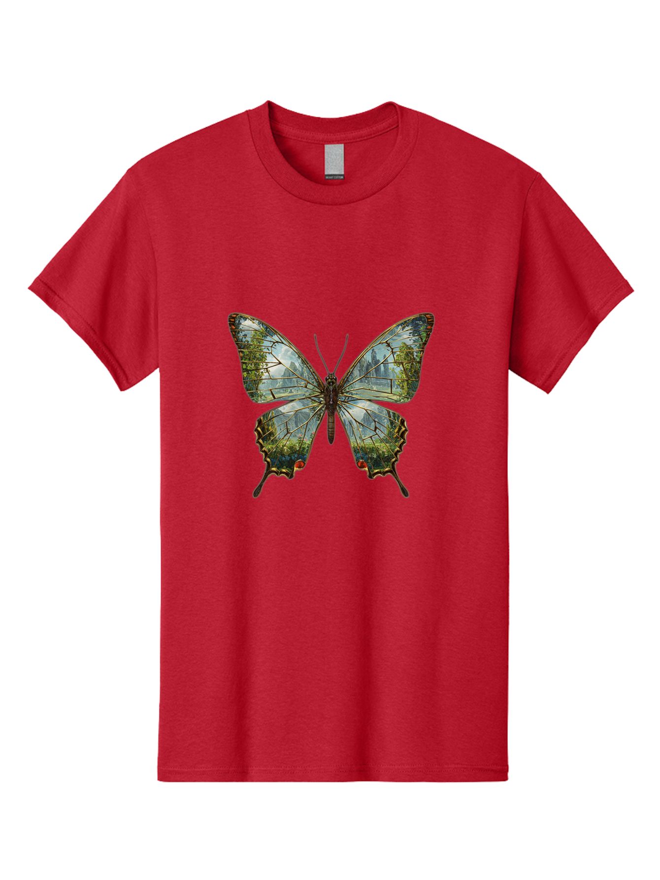 Butterfly-Cityscape Men'S Graphic Tee, 100% Cotton, Comfortable Casual Summer Wear, Machine Washable, Vintage Camera, Old Camera, Antique Camera, Black Camera, Classic Photography, Photography Equipment, Nostalgic Device, Film Camera, Bak160
