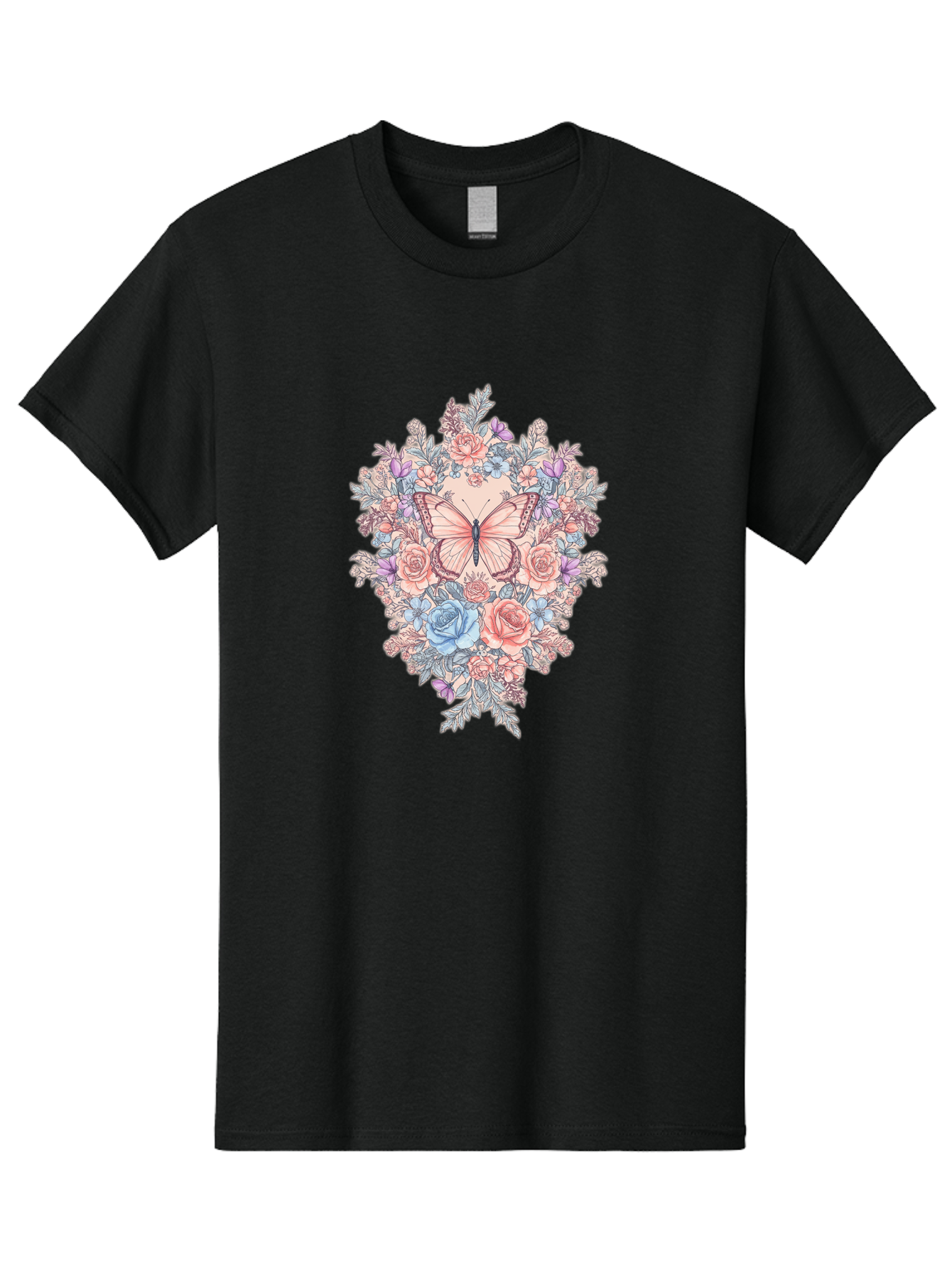 Butterfly-Floral-Heart Men'S Graphic Tee, 100% Cotton, Comfortable Casual Summer Wear, Machine Washable, Vintage Camera, Old Camera, Antique Camera, Black Camera, Classic Photography, Photography Equipment, Nostalgic Device, Film Camera, Bak161