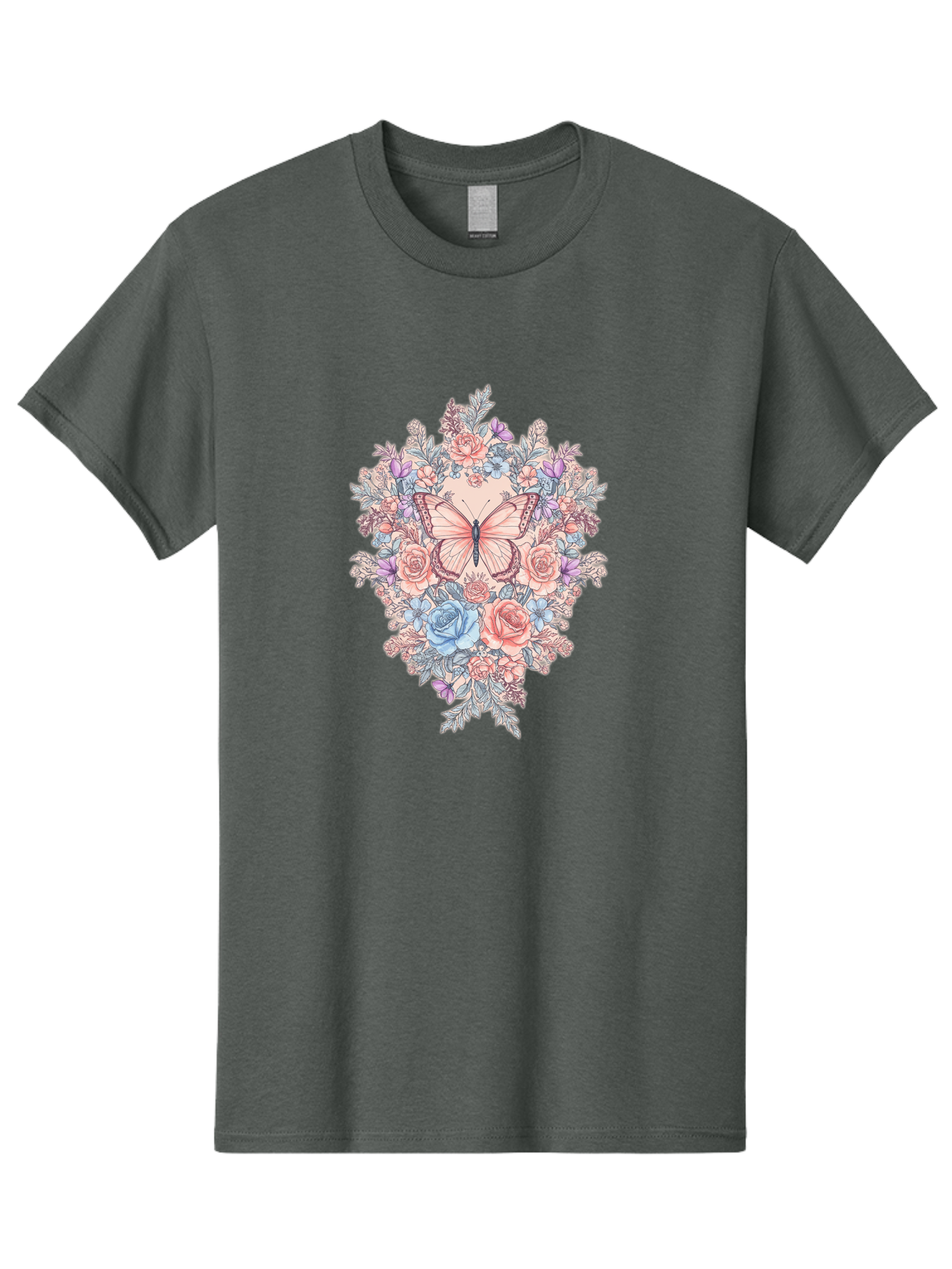 Butterfly-Floral-Heart Men'S Graphic Tee, 100% Cotton, Comfortable Casual Summer Wear, Machine Washable, Vintage Camera, Old Camera, Antique Camera, Black Camera, Classic Photography, Photography Equipment, Nostalgic Device, Film Camera, Bak161