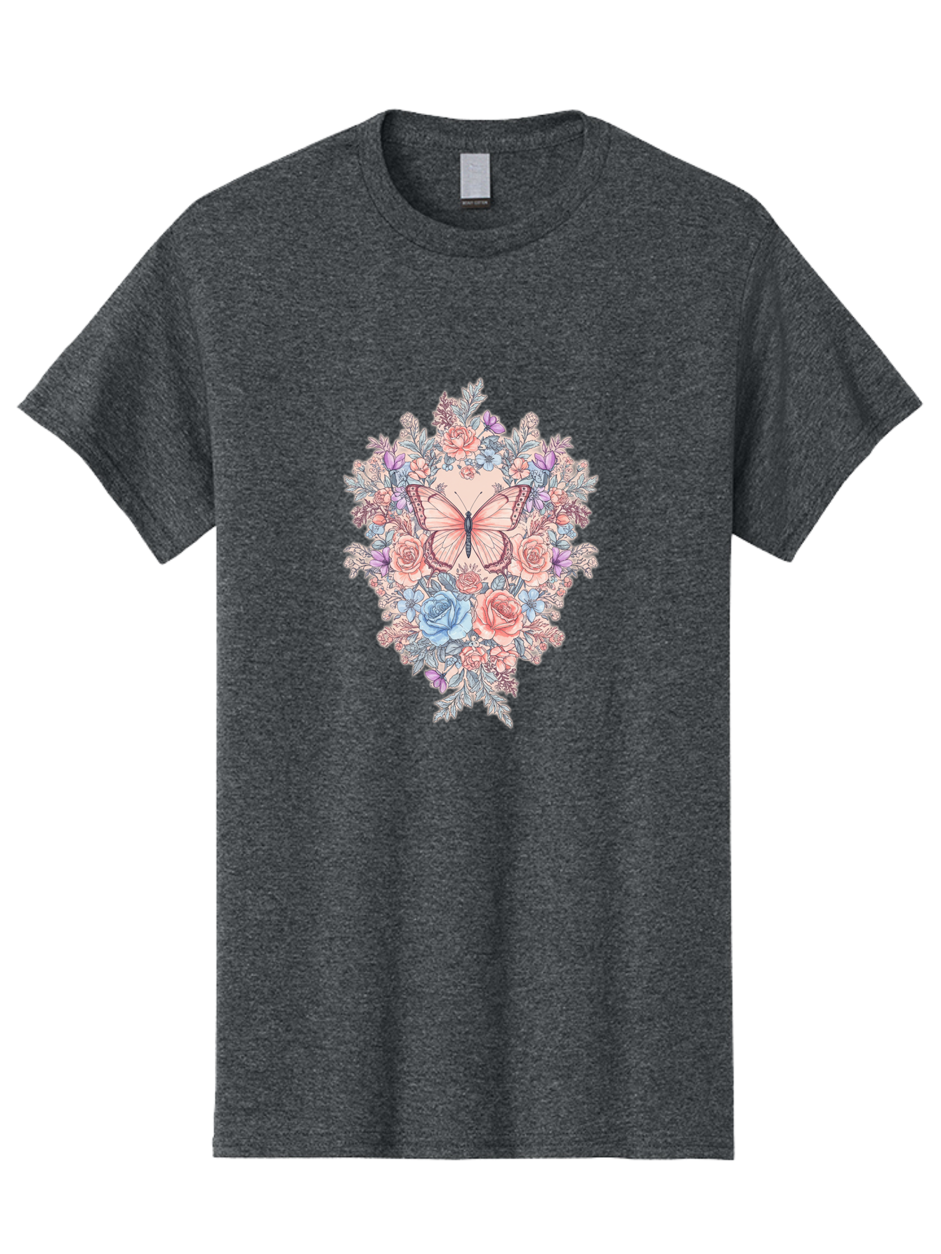 Butterfly-Floral-Heart Men'S Graphic Tee, 100% Cotton, Comfortable Casual Summer Wear, Machine Washable, Vintage Camera, Old Camera, Antique Camera, Black Camera, Classic Photography, Photography Equipment, Nostalgic Device, Film Camera, Bak161