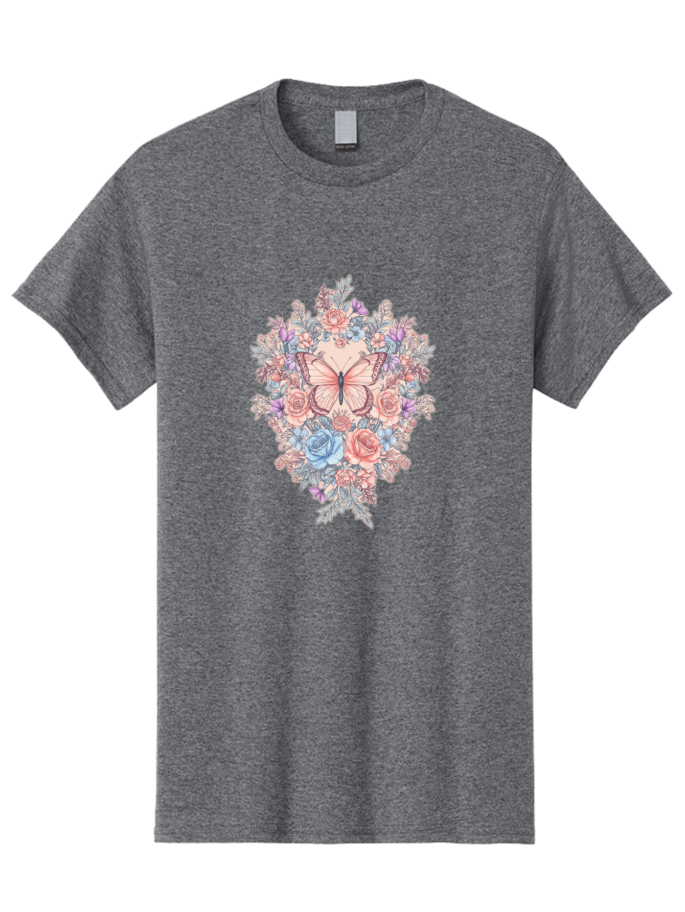 Butterfly-Floral-Heart Men'S Graphic Tee, 100% Cotton, Comfortable Casual Summer Wear, Machine Washable, Vintage Camera, Old Camera, Antique Camera, Black Camera, Classic Photography, Photography Equipment, Nostalgic Device, Film Camera, Bak161