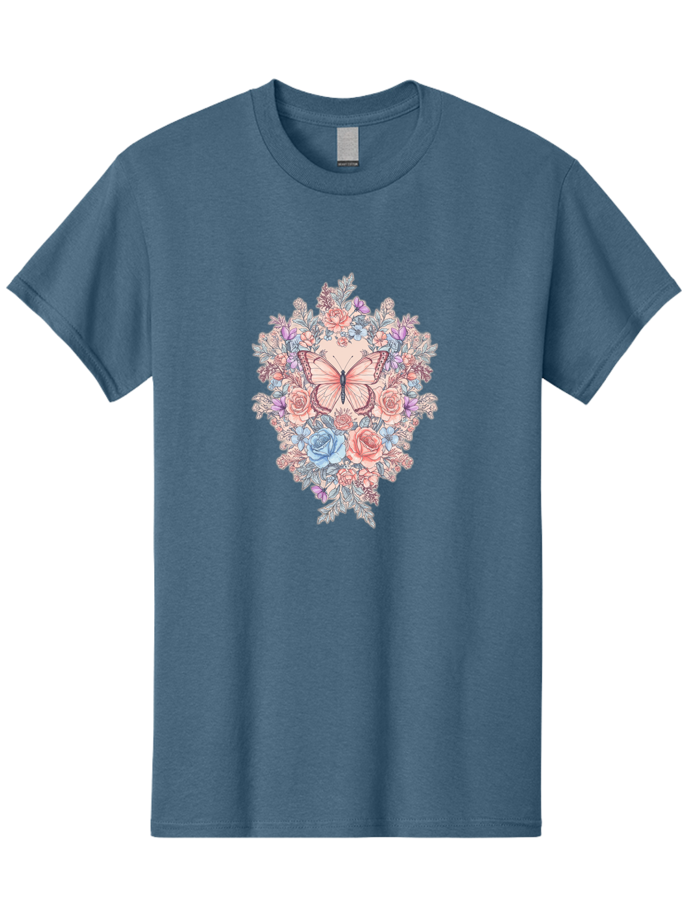 Butterfly-Floral-Heart Men'S Graphic Tee, 100% Cotton, Comfortable Casual Summer Wear, Machine Washable, Vintage Camera, Old Camera, Antique Camera, Black Camera, Classic Photography, Photography Equipment, Nostalgic Device, Film Camera, Bak161