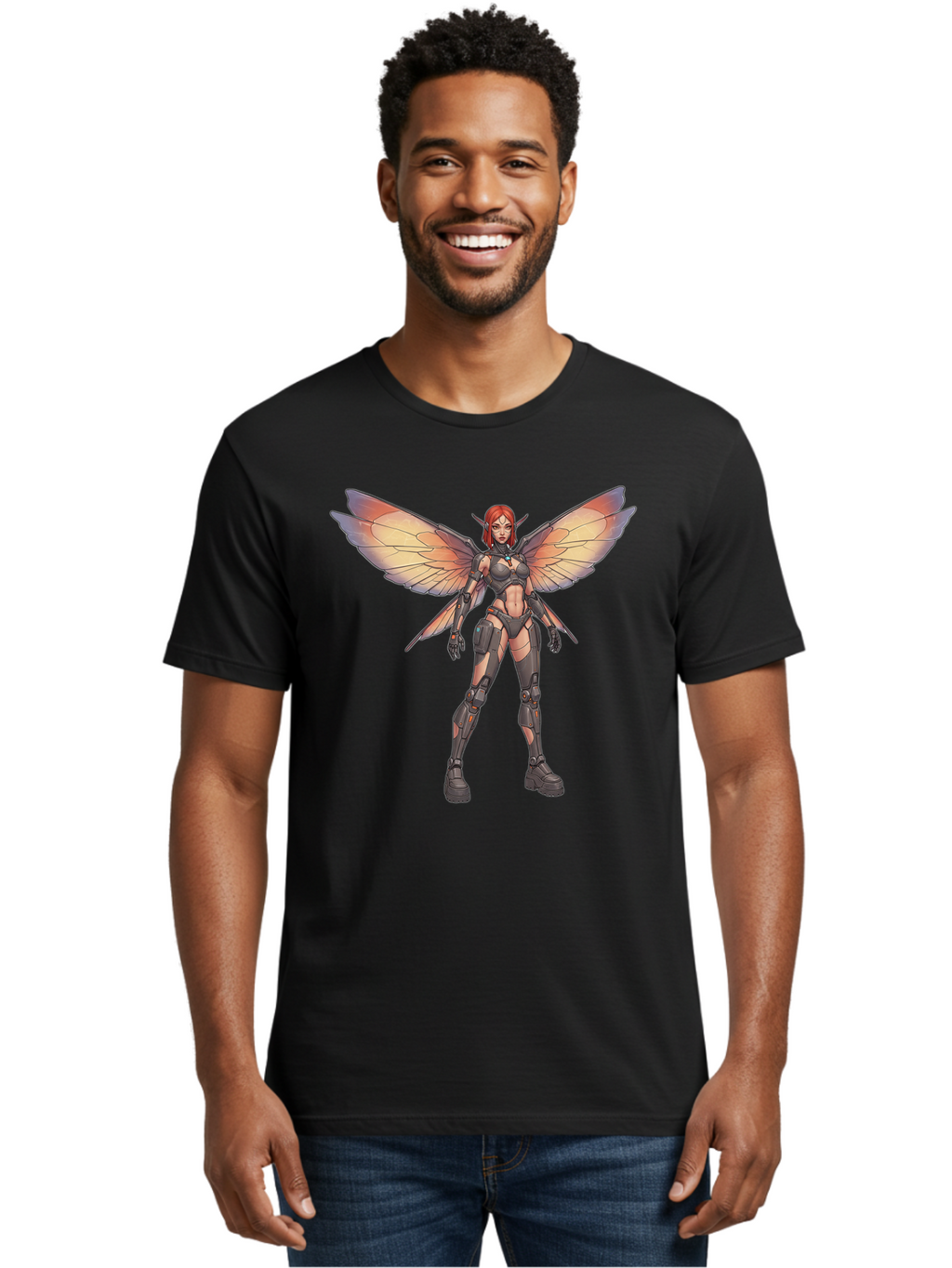 Butterfly-Maiden Men'S Graphic Tee, 100% Cotton, Comfortable Casual Summer Wear, Machine Washable, Vintage Camera, Old Camera, Antique Camera, Black Camera, Classic Photography, Photography Equipment, Nostalgic Device, Film Camera, Camera Art Bak162