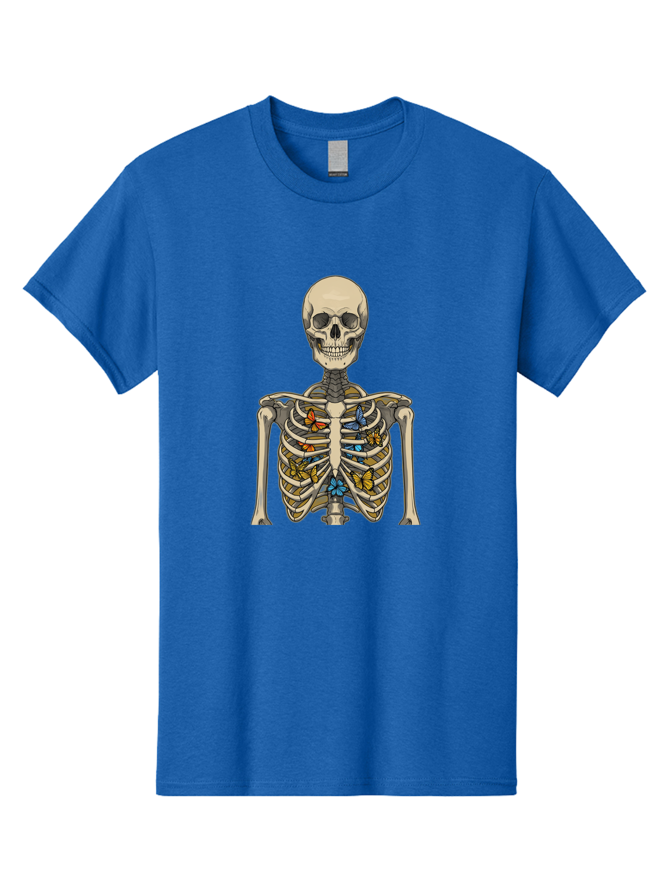 Butterfly-Skeleton Men'S Graphic Tee, 100% Cotton, Comfortable Casual Summer Wear, Machine Washable, Vintage Camera, Old Camera, Antique Camera, Black Camera, Classic Photography, Photography Equipment, Nostalgic Device, Film Camera, Bak163