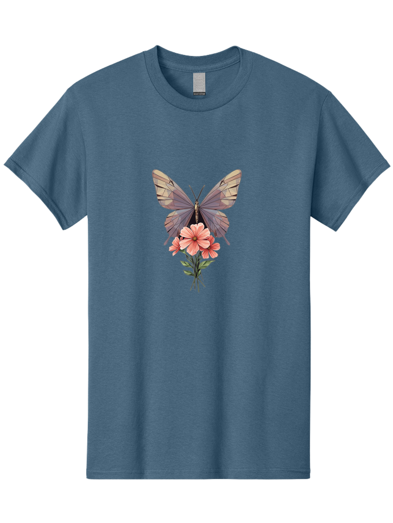 Butterfly-With-Flowers Men'S Graphic Tee, 100% Cotton, Comfortable Casual Summer Wear, Machine Washable, Vintage Camera, Old Camera, Antique Camera, Black Camera, Classic Photography, Photography Equipment, Nostalgic Device, Film Camera, Bak164