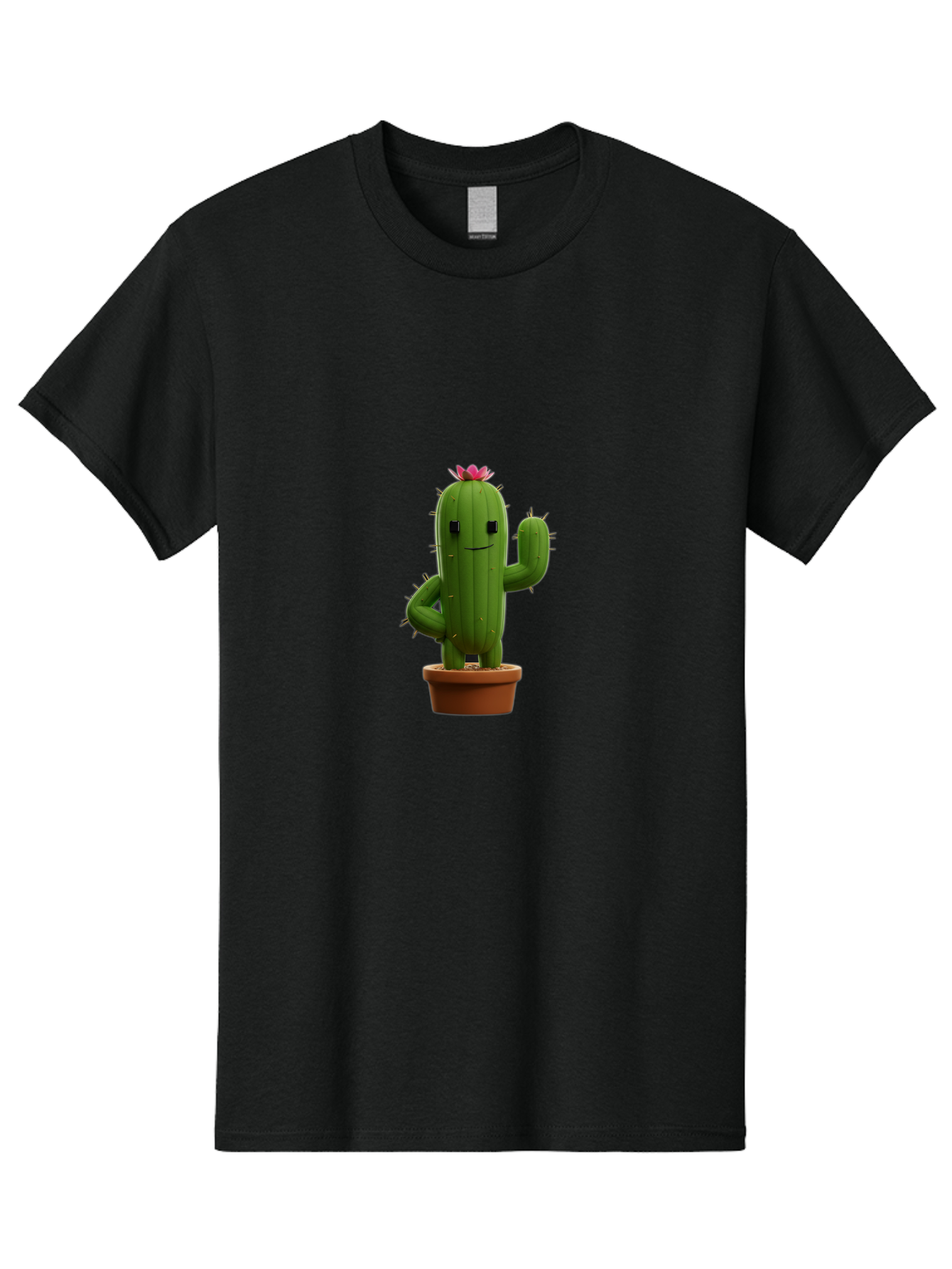 Cactus-Character Men'S Graphic Tee, 100% Cotton, Comfortable Casual Summer Wear, Machine Washable, Vintage Camera, Old Camera, Antique Camera, Black Camera, Classic Photography, Photography Equipment, Nostalgic Device, Film Camera, Camera Art Bak166