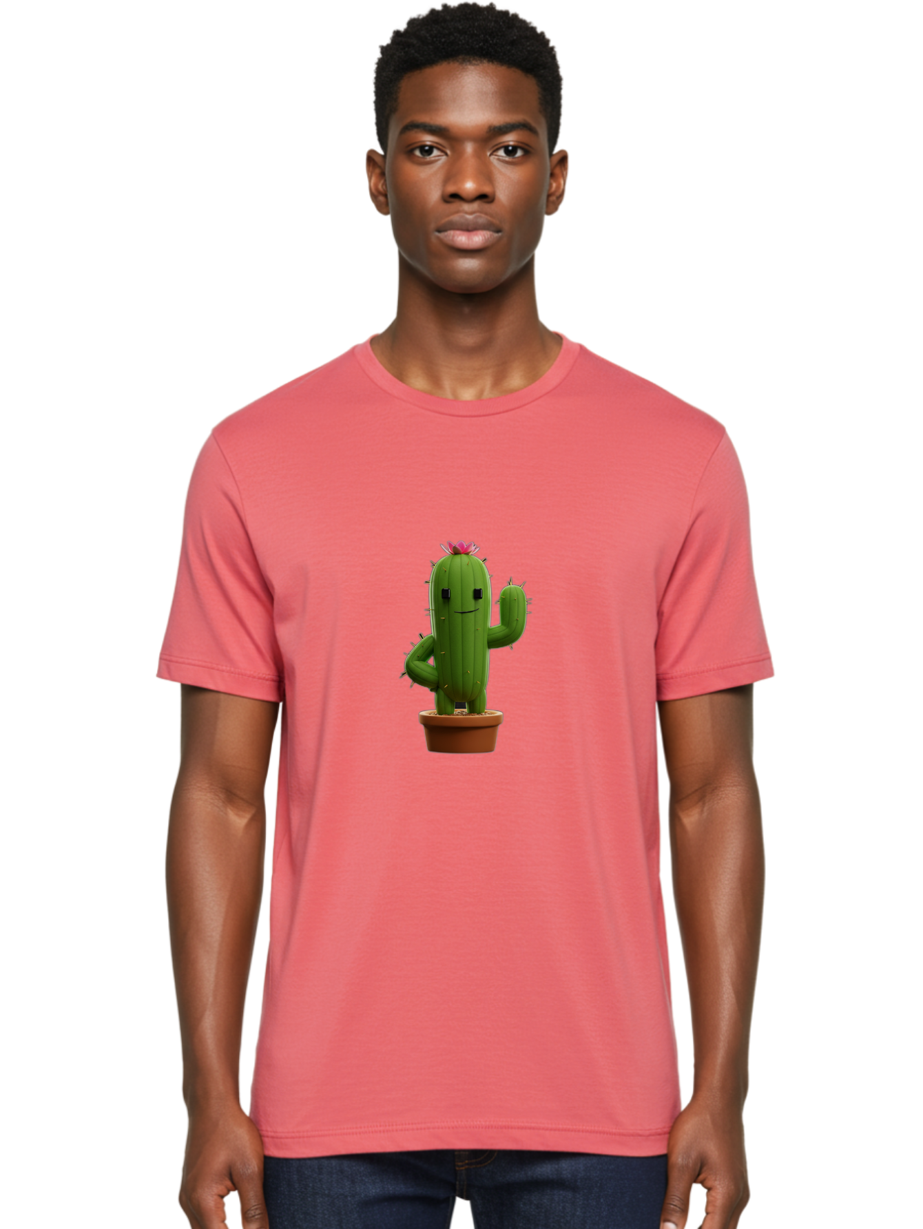 Cactus-Character Men'S Graphic Tee, 100% Cotton, Comfortable Casual Summer Wear, Machine Washable, Vintage Camera, Old Camera, Antique Camera, Black Camera, Classic Photography, Photography Equipment, Nostalgic Device, Film Camera, Camera Art Bak166