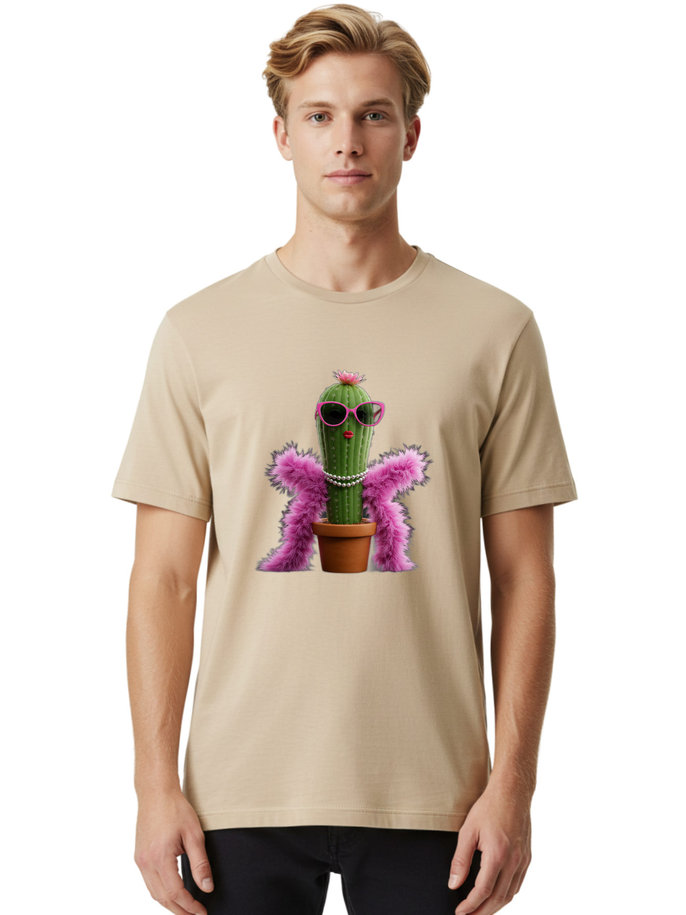 Cactus-With-Pink-Sunglasses Men'S Graphic Tee, 100% Cotton, Comfortable Casual Summer Wear, Machine Washable, Vintage Camera, Old Camera, Antique Camera, Black Camera, Classic Photography, Photography Equipment, Nostalgic Device, Film Camera, Bak167