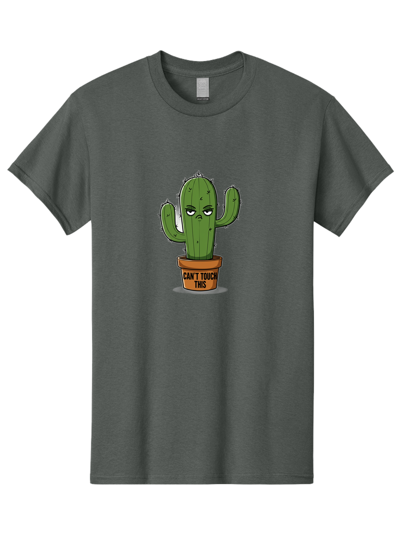 Can-T-Touch-This-Cactus-1 Men'S Graphic Tee, 100% Cotton, Comfortable Casual Summer Wear, Machine Washable, Vintage Camera, Old Camera, Antique Camera, Black Camera, Classic Photography, Photography Equipment, Nostalgic Device, Film Camera, Bak169