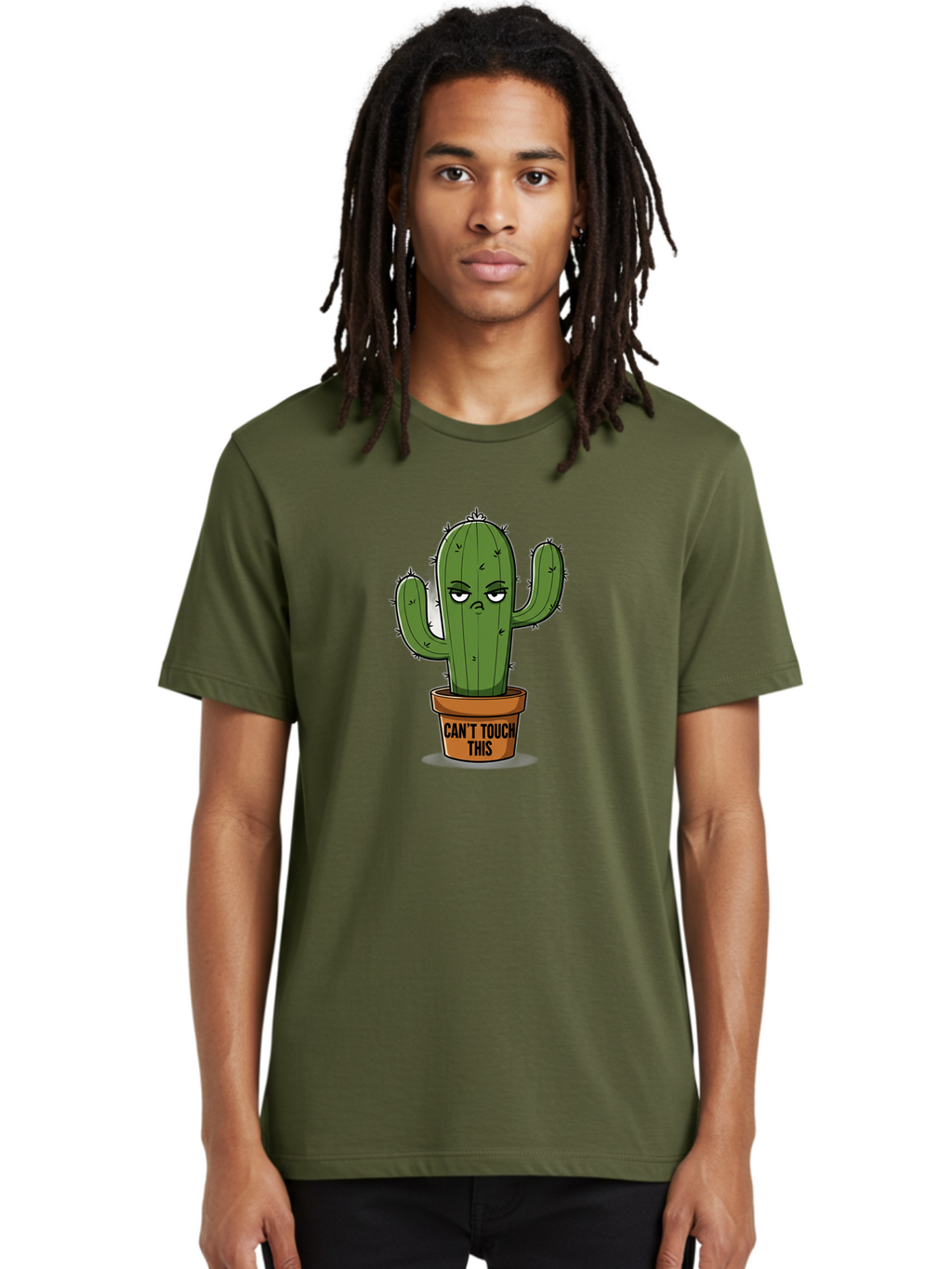 Can-T-Touch-This-Cactus-1 Men'S Graphic Tee, 100% Cotton, Comfortable Casual Summer Wear, Machine Washable, Vintage Camera, Old Camera, Antique Camera, Black Camera, Classic Photography, Photography Equipment, Nostalgic Device, Film Camera, Bak169