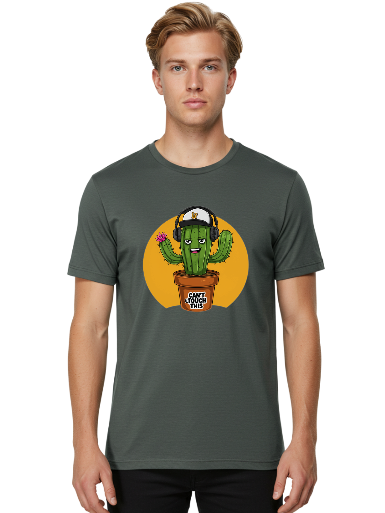 Can-T-Touch-This-Cactus-2 Men'S Graphic Tee, 100% Cotton, Comfortable Casual Summer Wear, Machine Washable, Vintage Camera, Old Camera, Antique Camera, Black Camera, Classic Photography, Photography Equipment, Nostalgic Device, Film Camera, Bak170