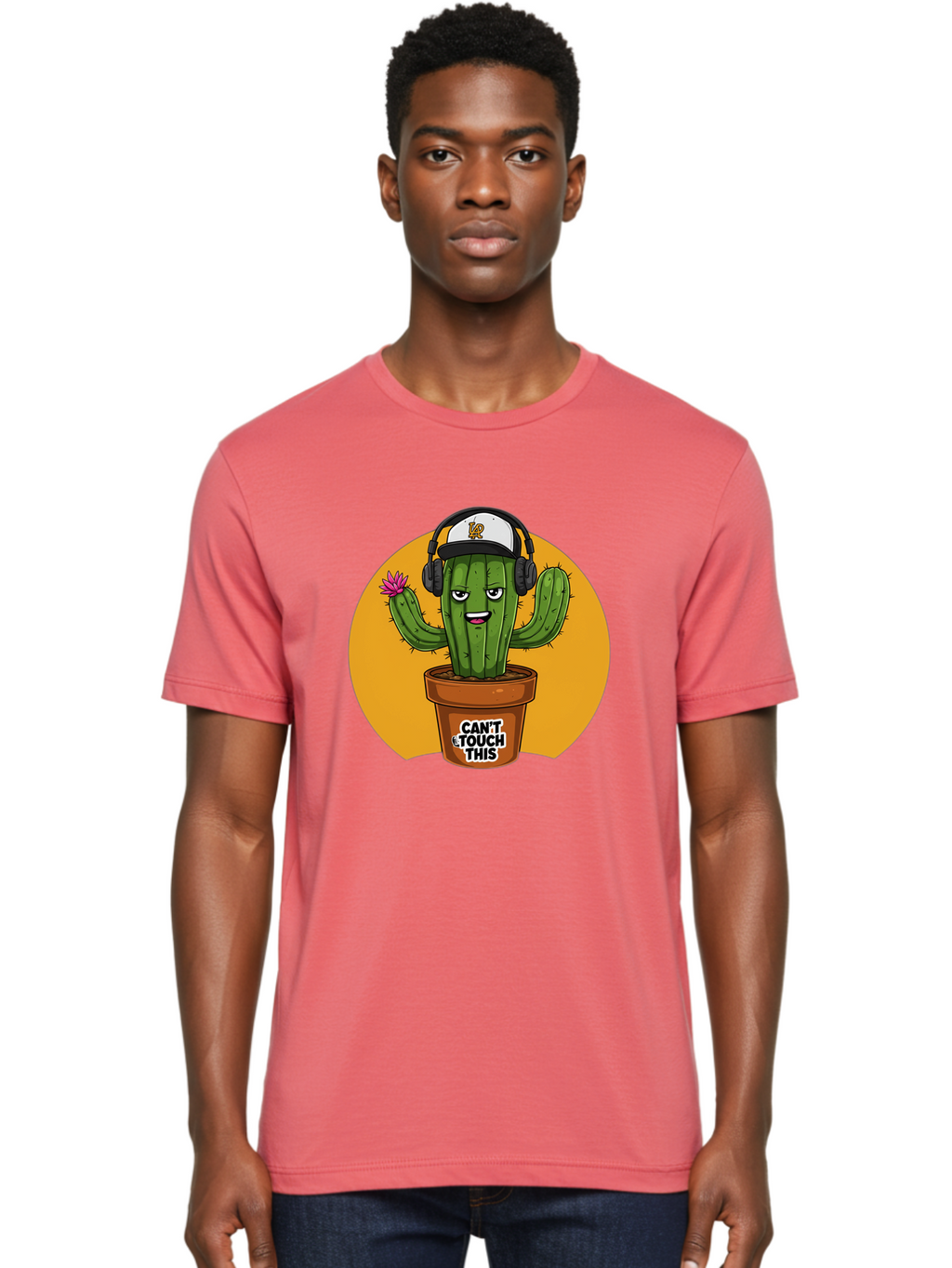 Can-T-Touch-This-Cactus-2 Men'S Graphic Tee, 100% Cotton, Comfortable Casual Summer Wear, Machine Washable, Vintage Camera, Old Camera, Antique Camera, Black Camera, Classic Photography, Photography Equipment, Nostalgic Device, Film Camera, Bak170