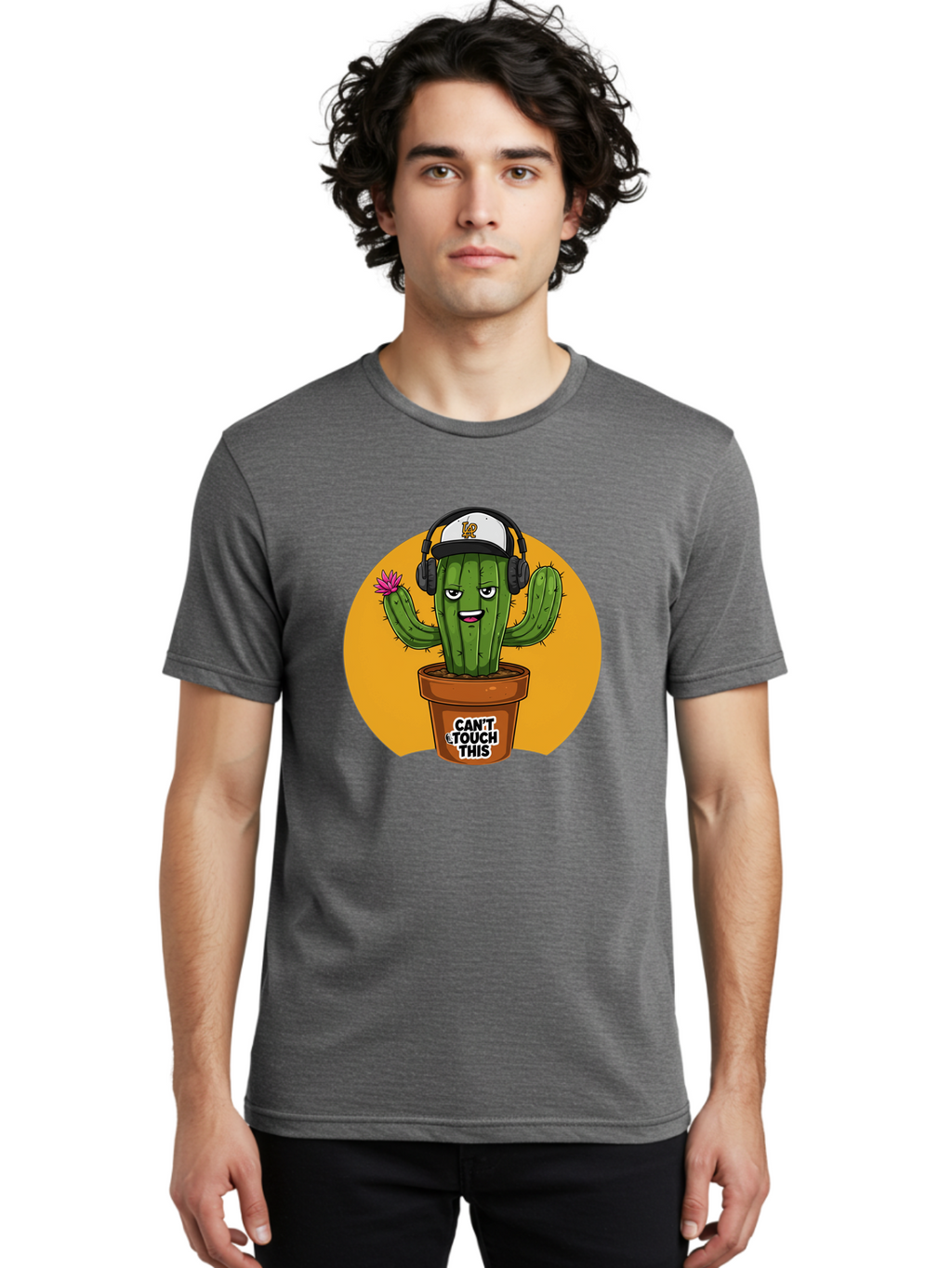 Can-T-Touch-This-Cactus-2 Men'S Graphic Tee, 100% Cotton, Comfortable Casual Summer Wear, Machine Washable, Vintage Camera, Old Camera, Antique Camera, Black Camera, Classic Photography, Photography Equipment, Nostalgic Device, Film Camera, Bak170