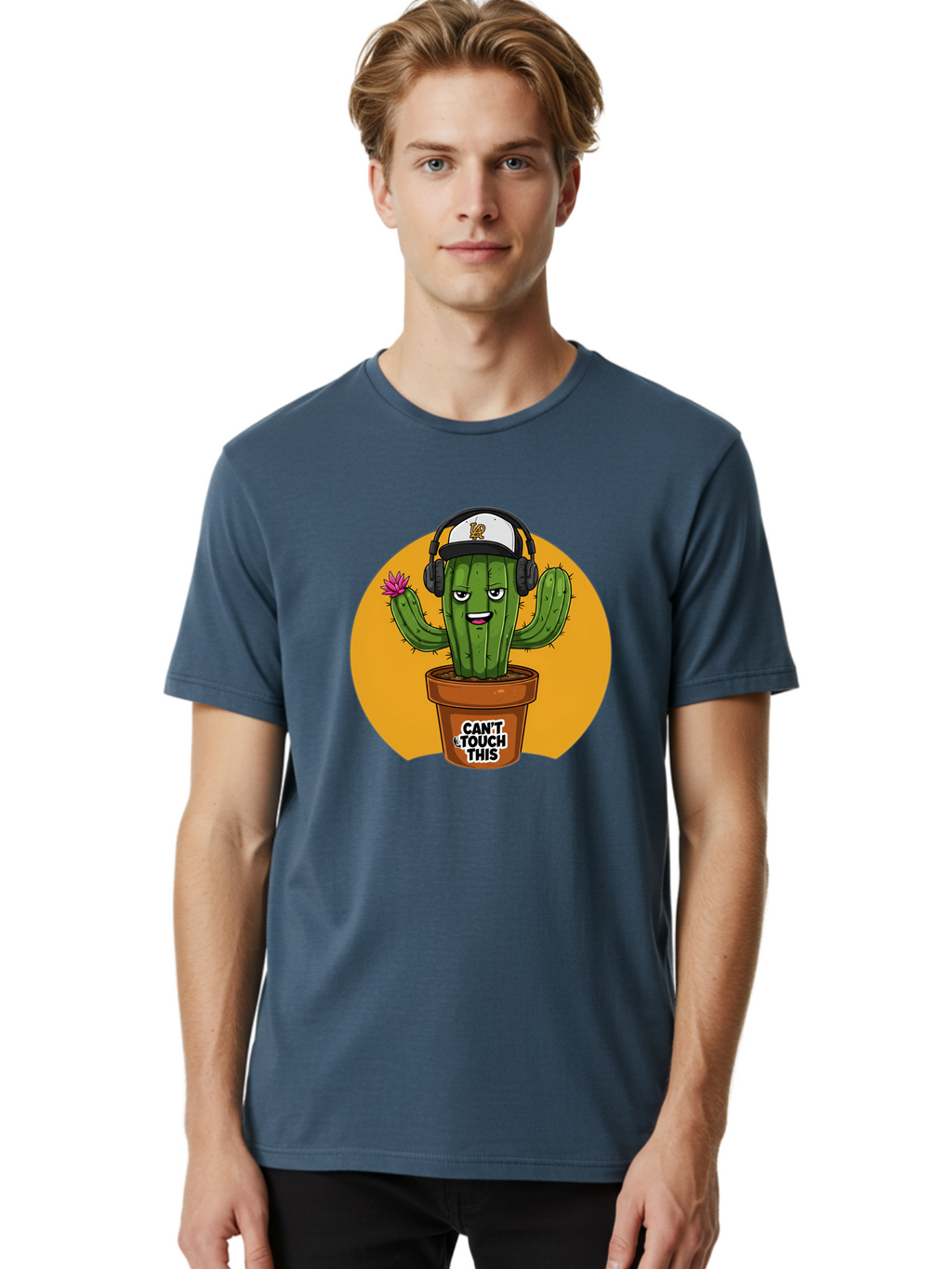 Can-T-Touch-This-Cactus-2 Men'S Graphic Tee, 100% Cotton, Comfortable Casual Summer Wear, Machine Washable, Vintage Camera, Old Camera, Antique Camera, Black Camera, Classic Photography, Photography Equipment, Nostalgic Device, Film Camera, Bak170