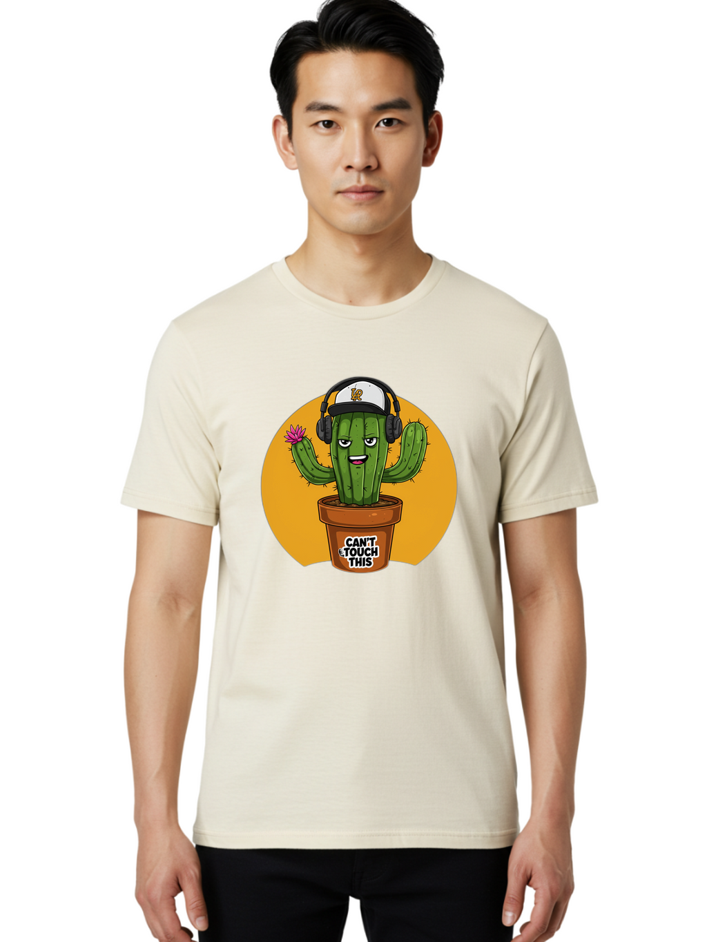 Can-T-Touch-This-Cactus-2 Men'S Graphic Tee, 100% Cotton, Comfortable Casual Summer Wear, Machine Washable, Vintage Camera, Old Camera, Antique Camera, Black Camera, Classic Photography, Photography Equipment, Nostalgic Device, Film Camera, Bak170