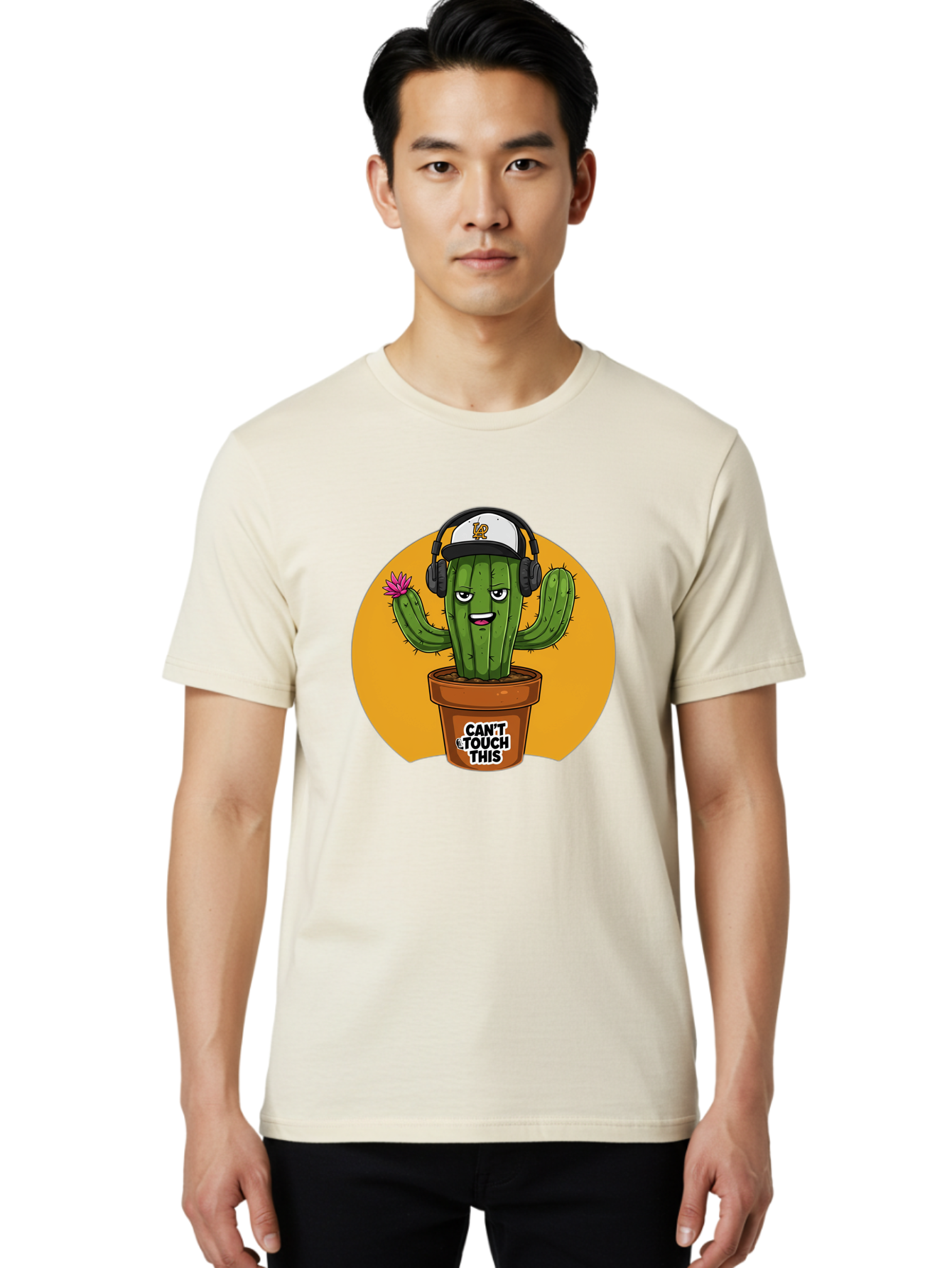 Can-T-Touch-This-Cactus-2 Men'S Graphic Tee, 100% Cotton, Comfortable Casual Summer Wear, Machine Washable, Vintage Camera, Old Camera, Antique Camera, Black Camera, Classic Photography, Photography Equipment, Nostalgic Device, Film Camera, Bak170