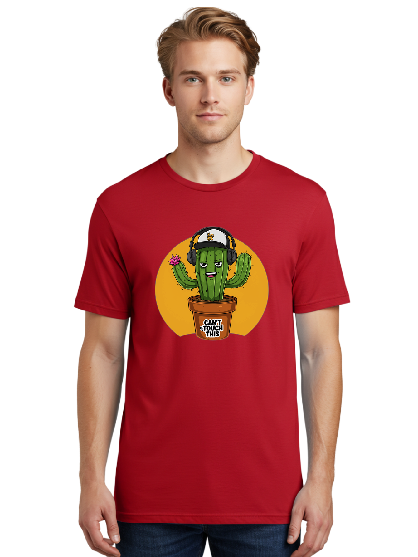 Can-T-Touch-This-Cactus-2 Men'S Graphic Tee, 100% Cotton, Comfortable Casual Summer Wear, Machine Washable, Vintage Camera, Old Camera, Antique Camera, Black Camera, Classic Photography, Photography Equipment, Nostalgic Device, Film Camera, Bak170