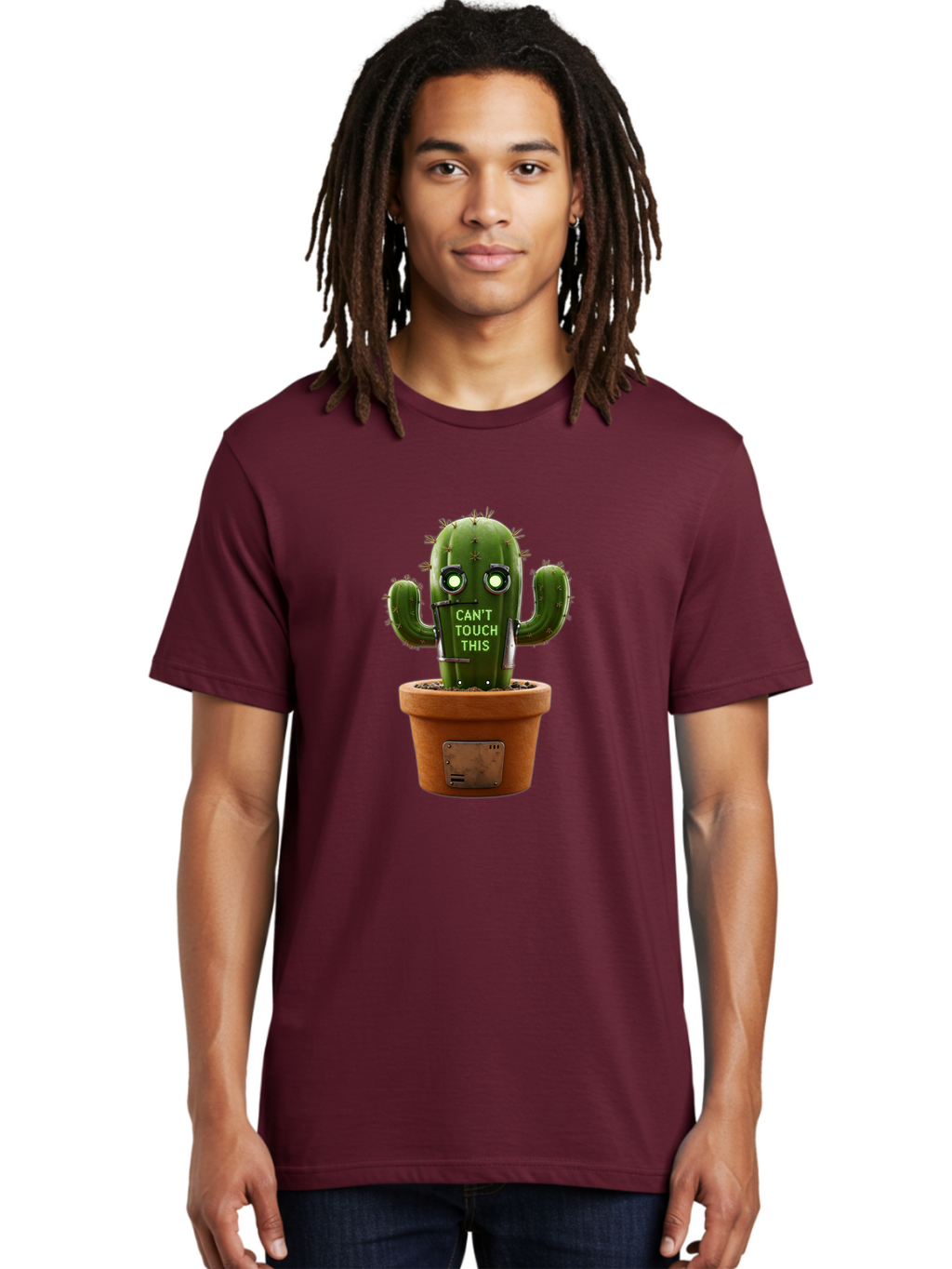 Can-T-Touch-This-Cactus-3 Men'S Graphic Tee, 100% Cotton, Comfortable Casual Summer Wear, Machine Washable, Vintage Camera, Old Camera, Antique Camera, Black Camera, Classic Photography, Photography Equipment, Nostalgic Device, Film Camera, Bak171
