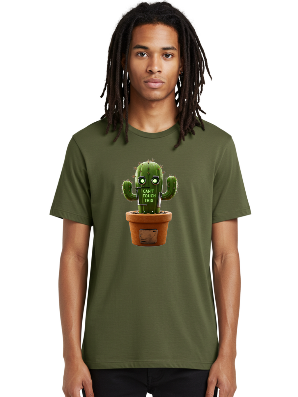 Can-T-Touch-This-Cactus-3 Men'S Graphic Tee, 100% Cotton, Comfortable Casual Summer Wear, Machine Washable, Vintage Camera, Old Camera, Antique Camera, Black Camera, Classic Photography, Photography Equipment, Nostalgic Device, Film Camera, Bak171