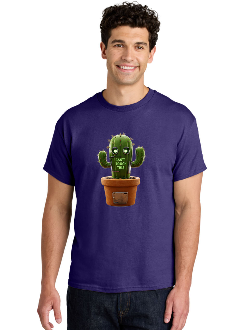 Can-T-Touch-This-Cactus-3 Men'S Graphic Tee, 100% Cotton, Comfortable Casual Summer Wear, Machine Washable, Vintage Camera, Old Camera, Antique Camera, Black Camera, Classic Photography, Photography Equipment, Nostalgic Device, Film Camera, Bak171