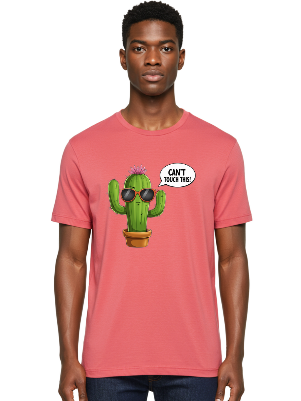 Can-T-Touch-This-Cactus Men'S Graphic Tee, 100% Cotton, Comfortable Casual Summer Wear, Machine Washable, Vintage Camera, Old Camera, Antique Camera, Black Camera, Classic Photography, Photography Equipment, Nostalgic Device, Film Camera, Bak172