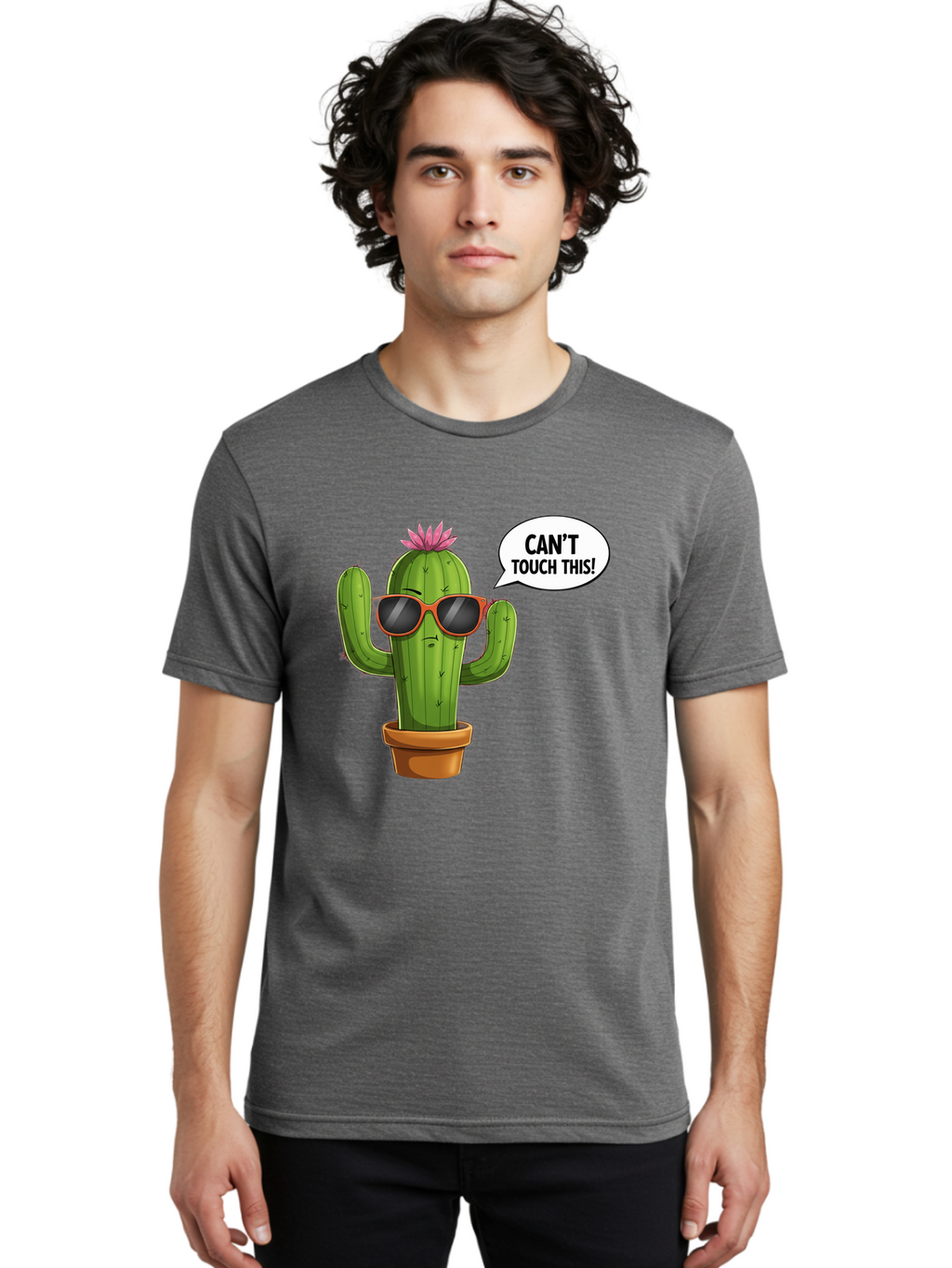 Can-T-Touch-This-Cactus Men'S Graphic Tee, 100% Cotton, Comfortable Casual Summer Wear, Machine Washable, Vintage Camera, Old Camera, Antique Camera, Black Camera, Classic Photography, Photography Equipment, Nostalgic Device, Film Camera, Bak172