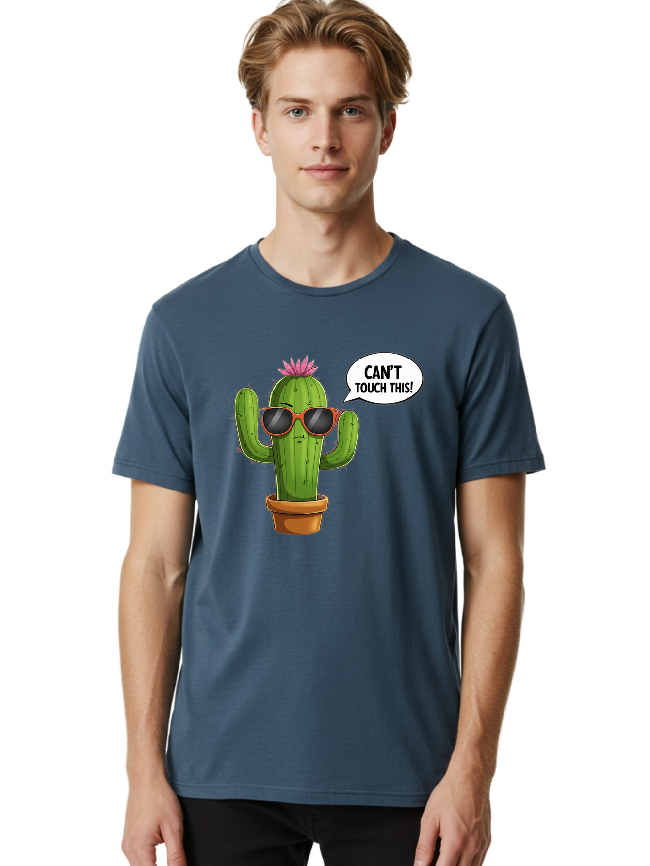 Can-T-Touch-This-Cactus Men'S Graphic Tee, 100% Cotton, Comfortable Casual Summer Wear, Machine Washable, Vintage Camera, Old Camera, Antique Camera, Black Camera, Classic Photography, Photography Equipment, Nostalgic Device, Film Camera, Bak172