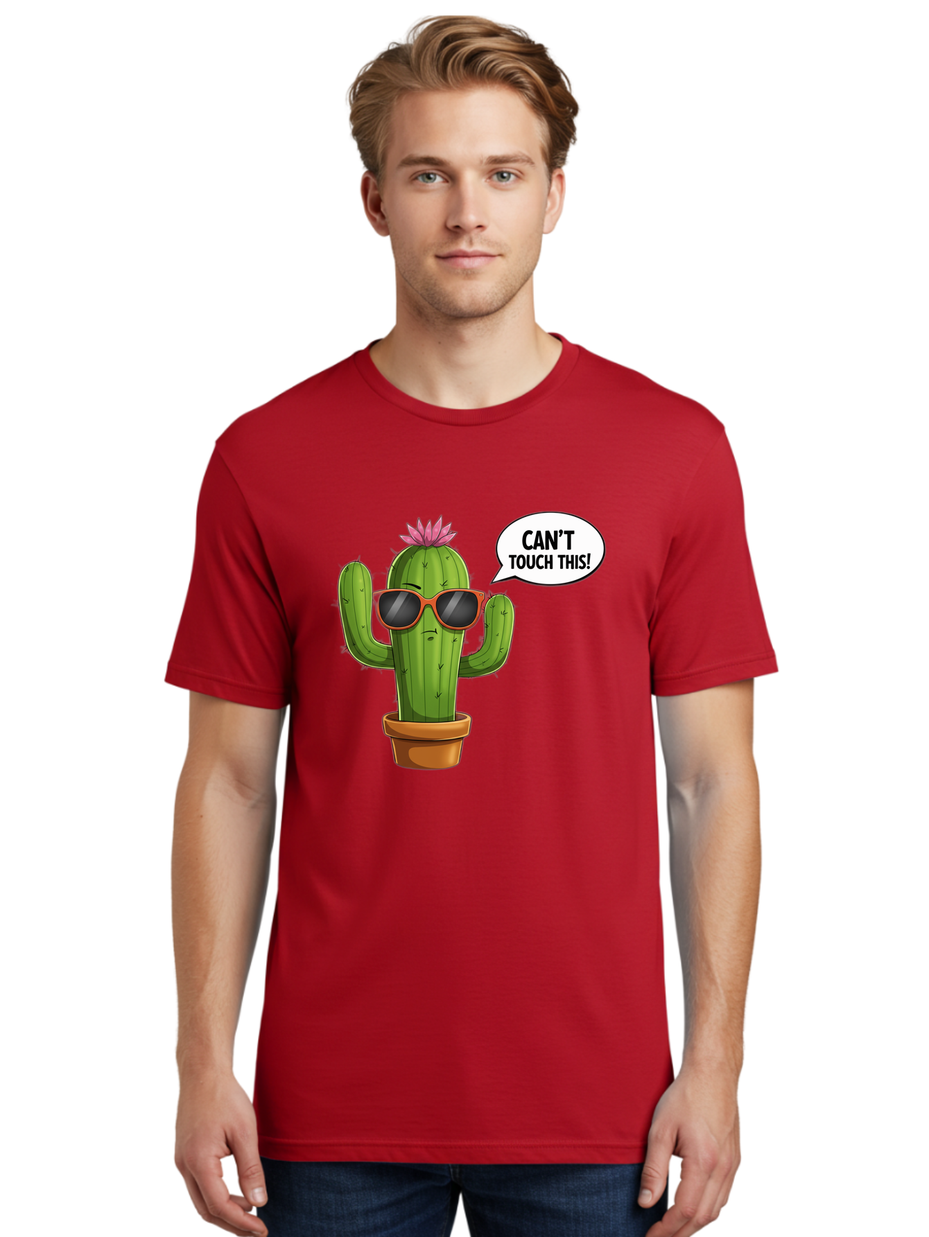 Can-T-Touch-This-Cactus Men'S Graphic Tee, 100% Cotton, Comfortable Casual Summer Wear, Machine Washable, Vintage Camera, Old Camera, Antique Camera, Black Camera, Classic Photography, Photography Equipment, Nostalgic Device, Film Camera, Bak172