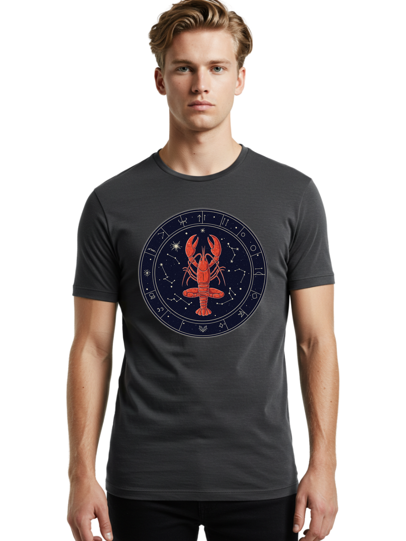 Cancer-Zodiac-Sign Men'S Graphic Tee, 100% Cotton, Comfortable Casual Summer Wear, Machine Washable, Vintage Camera, Old Camera, Antique Camera, Black Camera, Classic Photography, Photography Equipment, Nostalgic Device, Film Camera, Bak175
