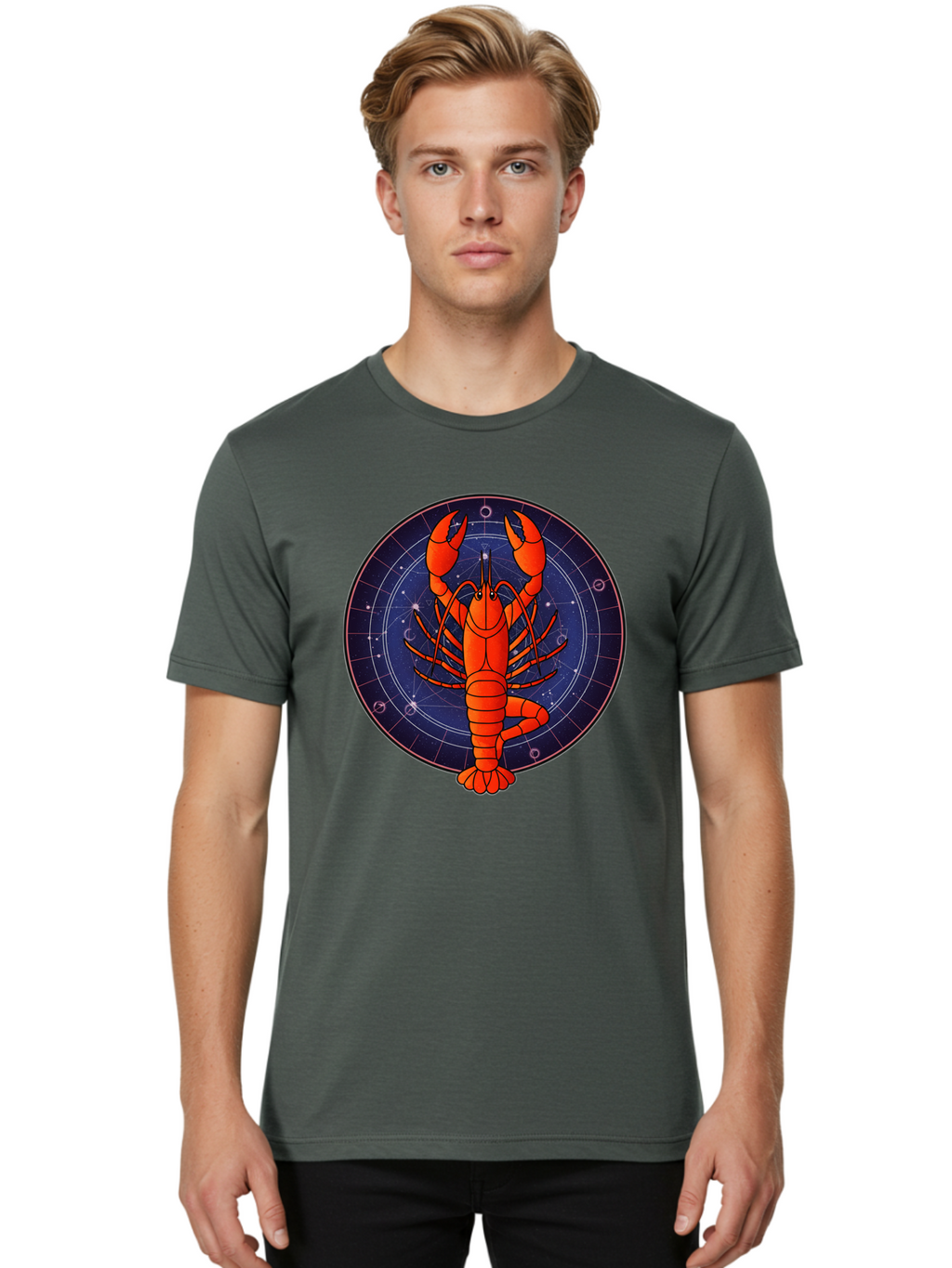 Cancer-Zodiac Men'S Graphic Tee, 100% Cotton, Comfortable Casual Summer Wear, Machine Washable, Vintage Camera, Old Camera, Antique Camera, Black Camera, Classic Photography, Photography Equipment, Nostalgic Device, Film Camera, Camera Art Bak176