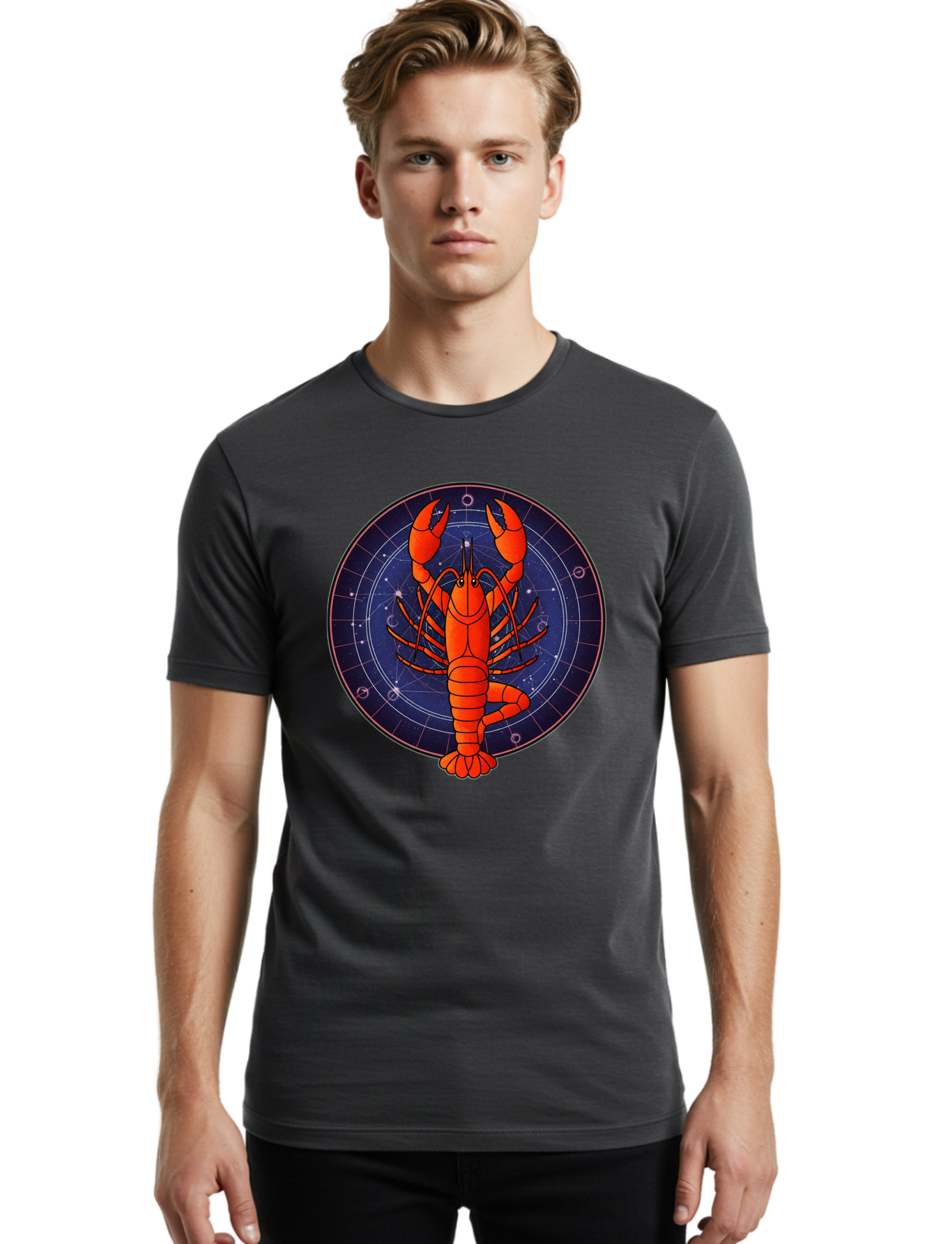 Cancer-Zodiac Men'S Graphic Tee, 100% Cotton, Comfortable Casual Summer Wear, Machine Washable, Vintage Camera, Old Camera, Antique Camera, Black Camera, Classic Photography, Photography Equipment, Nostalgic Device, Film Camera, Camera Art Bak176