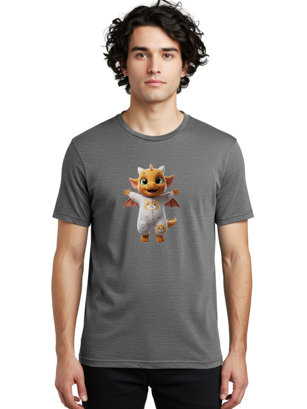 Cartoon-Dragon-Baby Men'S Graphic Tee, 100% Cotton, Comfortable Casual Summer Wear, Machine Washable, Vintage Camera, Old Camera, Antique Camera, Black Camera, Classic Photography, Photography Equipment, Nostalgic Device, Film Camera, Bak180