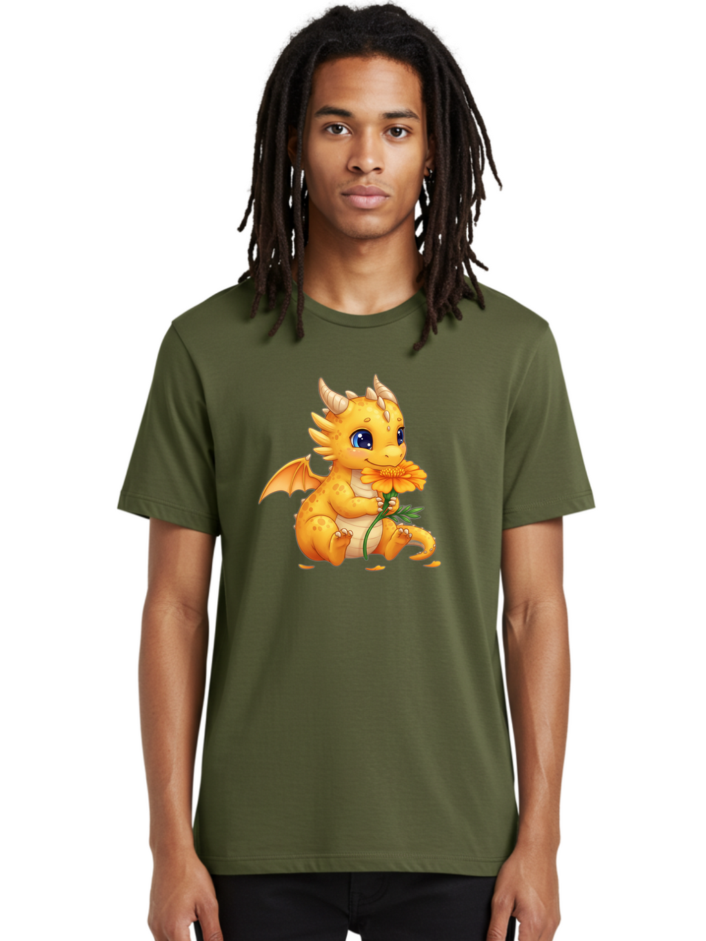 Cartoon-Dragon-With-Flower Men'S Graphic Tee, 100% Cotton, Comfortable Casual Summer Wear, Machine Washable, Vintage Camera, Old Camera, Antique Camera, Black Camera, Classic Photography, Photography Equipment, Nostalgic Device, Film Camera, Bak181