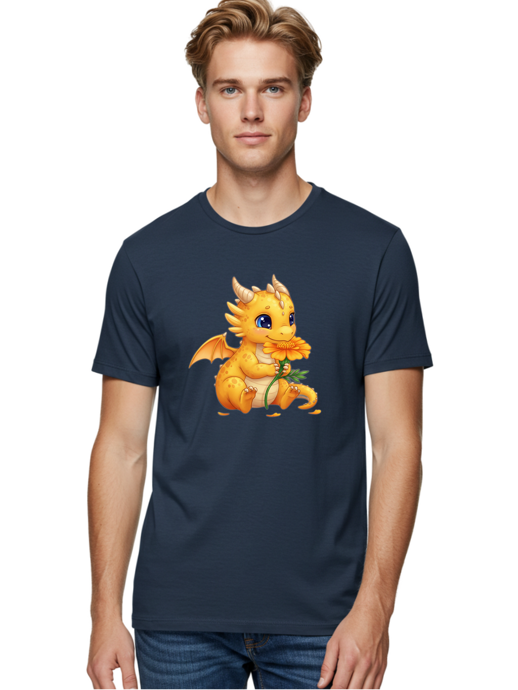 Cartoon-Dragon-With-Flower Men'S Graphic Tee, 100% Cotton, Comfortable Casual Summer Wear, Machine Washable, Vintage Camera, Old Camera, Antique Camera, Black Camera, Classic Photography, Photography Equipment, Nostalgic Device, Film Camera, Bak181