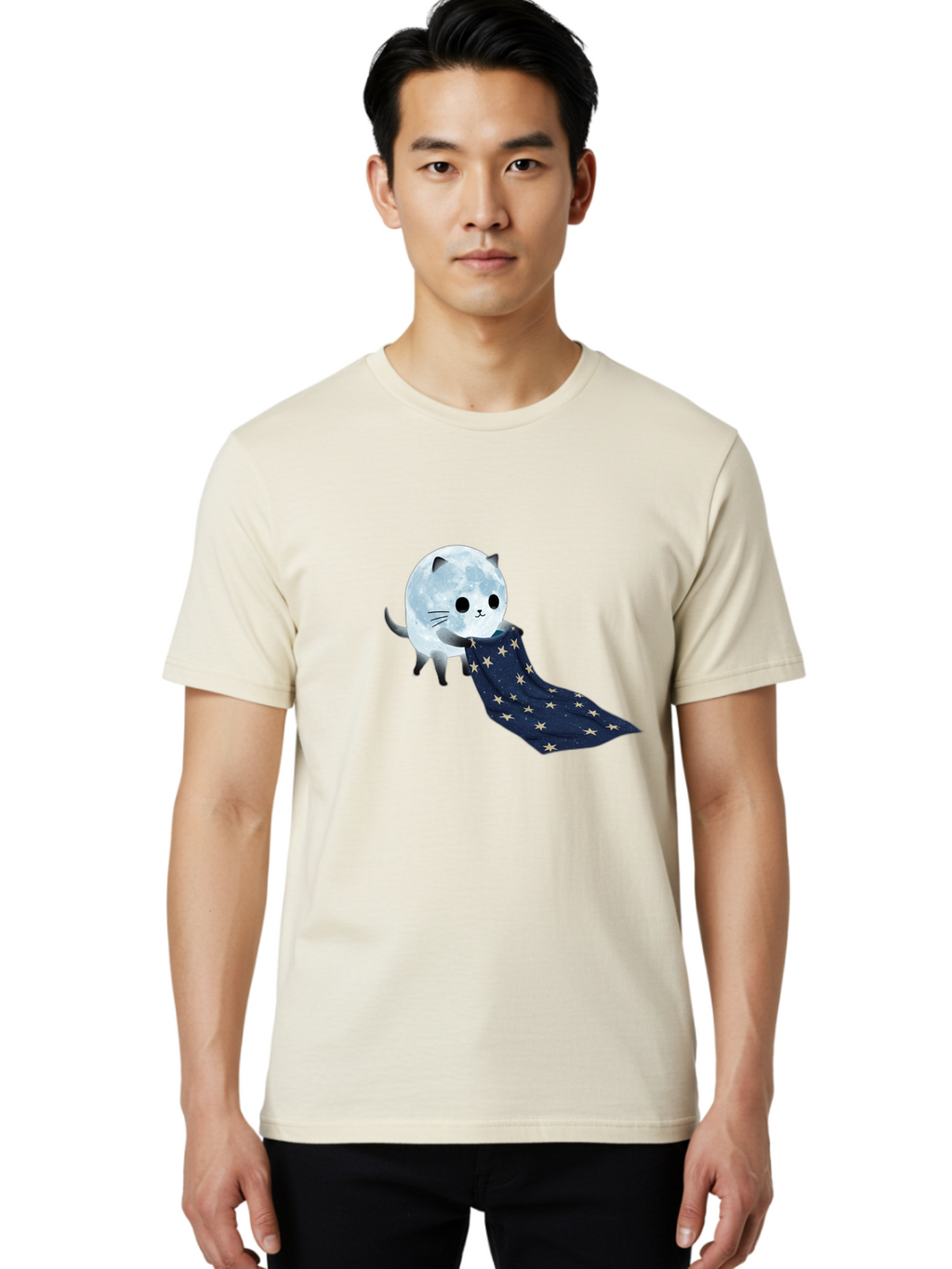 Cat-And-Moon Men'S Graphic Tee, 100% Cotton, Comfortable Casual Summer Wear, Machine Washable, Vintage Camera, Old Camera, Antique Camera, Black Camera, Classic Photography, Photography Equipment, Nostalgic Device, Film Camera, Camera Art Bak183