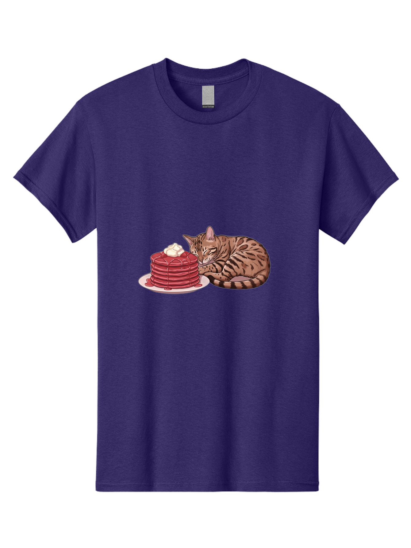 Cat-And-Pancakes-1 Men'S Graphic Tee, 100% Cotton, Comfortable Casual Summer Wear, Machine Washable, Vintage Camera, Old Camera, Antique Camera, Black Camera, Classic Photography, Photography Equipment, Nostalgic Device, Film Camera, Bak184