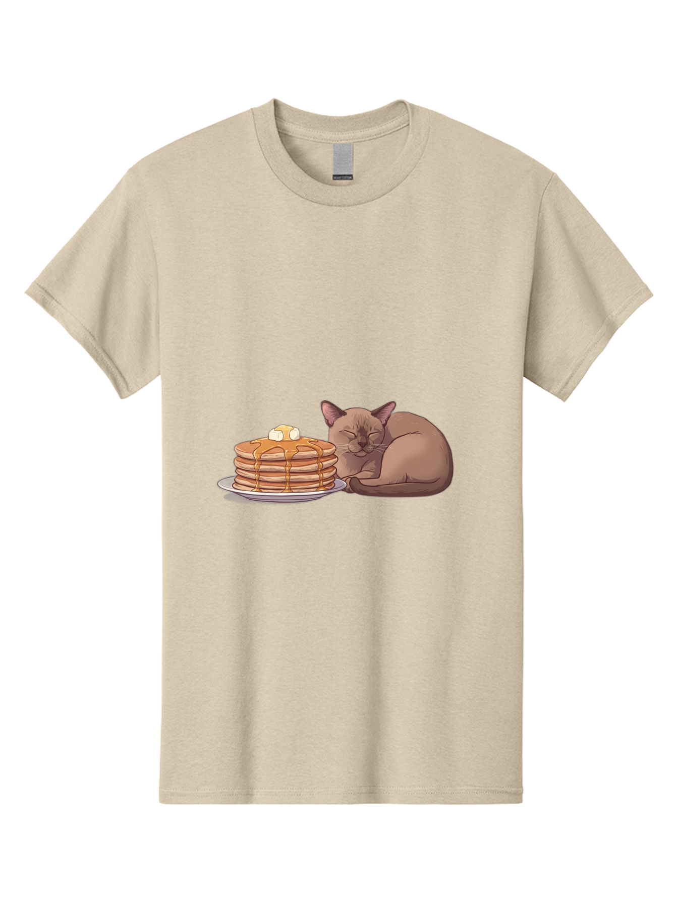 Cat-And-Pancakes-4 Men'S Graphic Tee, 100% Cotton, Comfortable Casual Summer Wear, Machine Washable, Vintage Camera, Old Camera, Antique Camera, Black Camera, Classic Photography, Photography Equipment, Nostalgic Device, Film Camera, Bak187