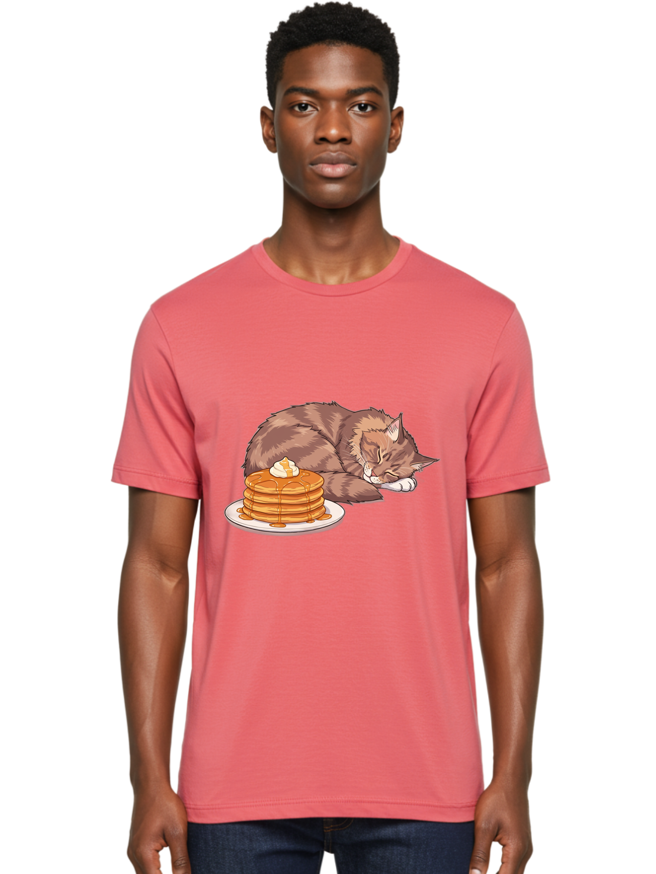 Cat-And-Pancakes Men'S Graphic Tee, 100% Cotton, Comfortable Casual Summer Wear, Machine Washable, Vintage Camera, Old Camera, Antique Camera, Black Camera, Classic Photography, Photography Equipment, Nostalgic Device, Film Camera, Camera Art Bak188