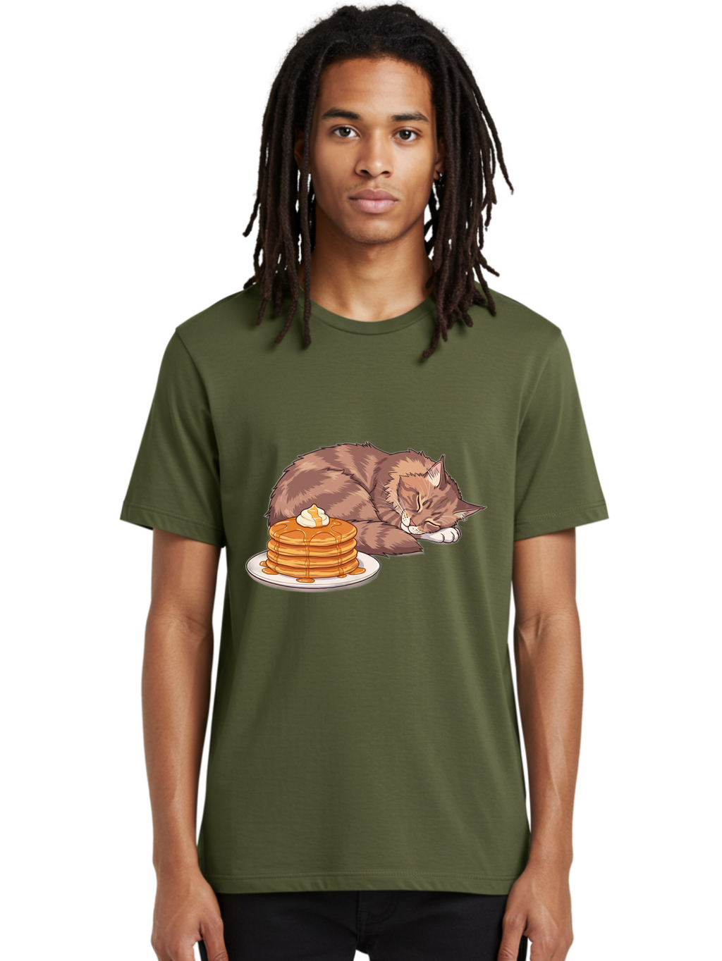 Cat-And-Pancakes Men'S Graphic Tee, 100% Cotton, Comfortable Casual Summer Wear, Machine Washable, Vintage Camera, Old Camera, Antique Camera, Black Camera, Classic Photography, Photography Equipment, Nostalgic Device, Film Camera, Camera Art Bak188