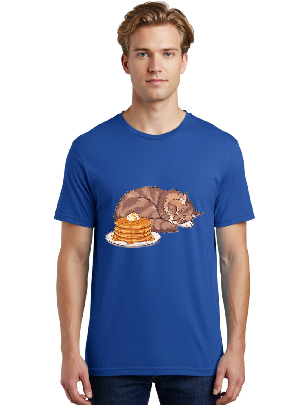 Cat-And-Pancakes Men'S Graphic Tee, 100% Cotton, Comfortable Casual Summer Wear, Machine Washable, Vintage Camera, Old Camera, Antique Camera, Black Camera, Classic Photography, Photography Equipment, Nostalgic Device, Film Camera, Camera Art Bak188
