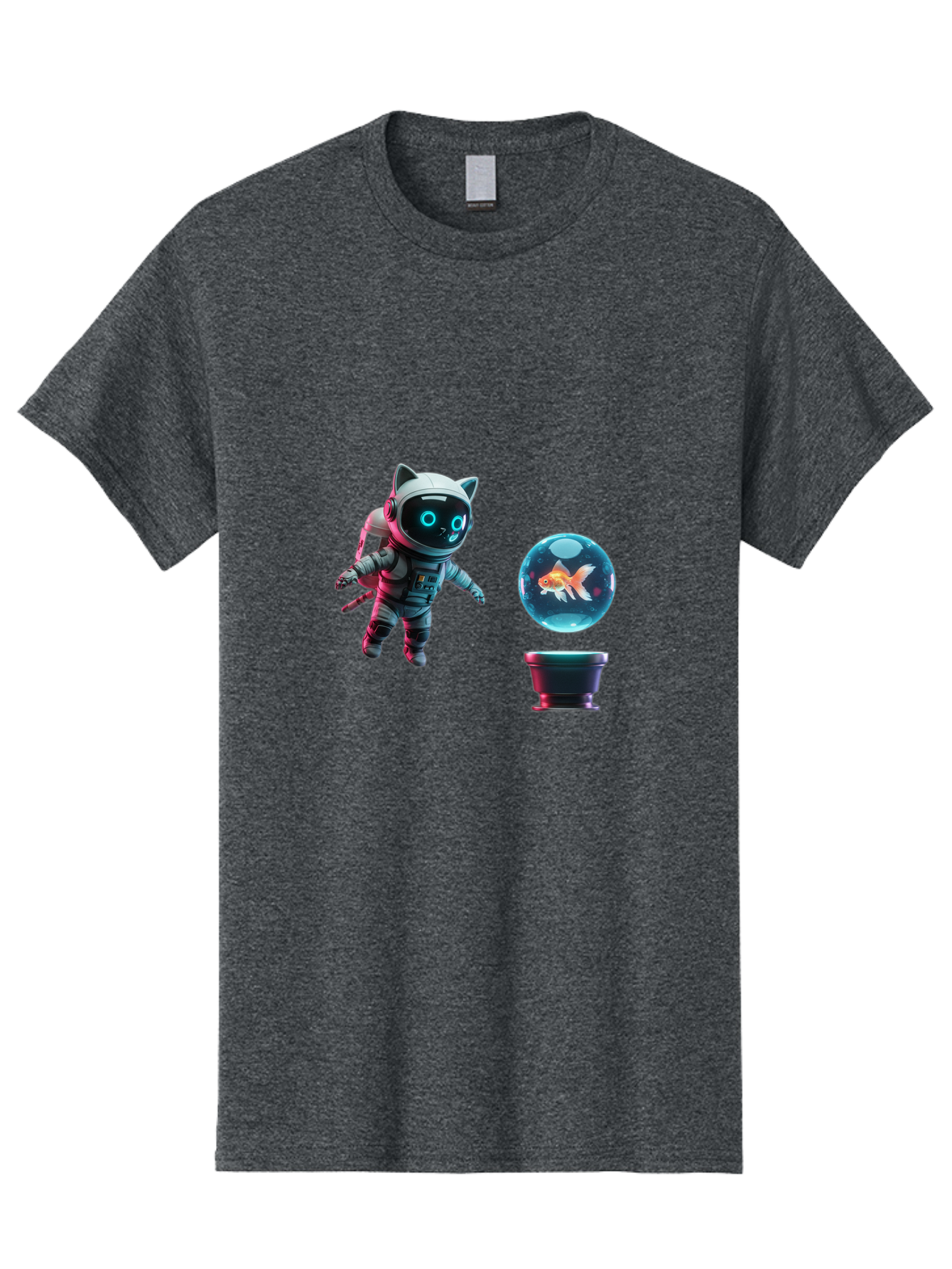 Cat-Astronaut-1 Men'S Graphic Tee, 100% Cotton, Comfortable Casual Summer Wear, Machine Washable, Vintage Camera, Old Camera, Antique Camera, Black Camera, Classic Photography, Photography Equipment, Nostalgic Device, Film Camera, Camera Art Bak189